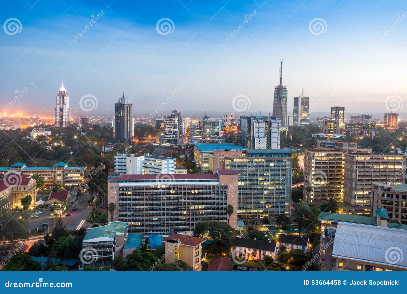 Paesaggio Urbano Di Nairobi Capitale Del Kenya Fotografia Stock paesaggio-urbano-di-nairobi-capitale-del-kenya-fotografia-stock