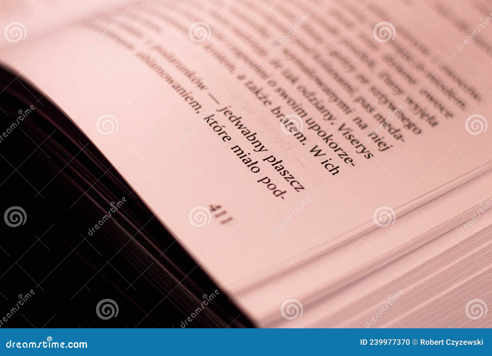 A Page Book of 411, and a Minimum of Text Stock Photo Image of white