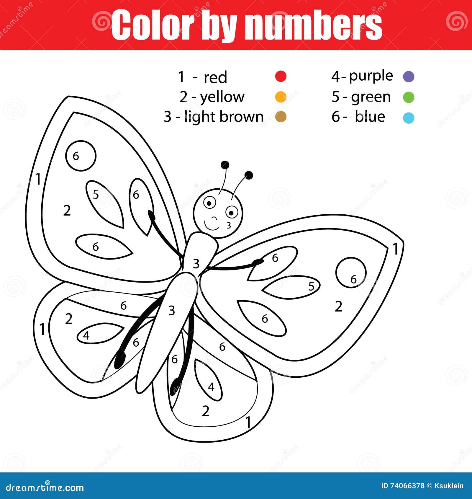 Page De Coloration Avec Le Papillon La Couleur Par Le Jeu Educatif D Enfants De Nombres Dessinant Badine L Activite Illustration De Vecteur Illustration Du Activite Nature 74066378