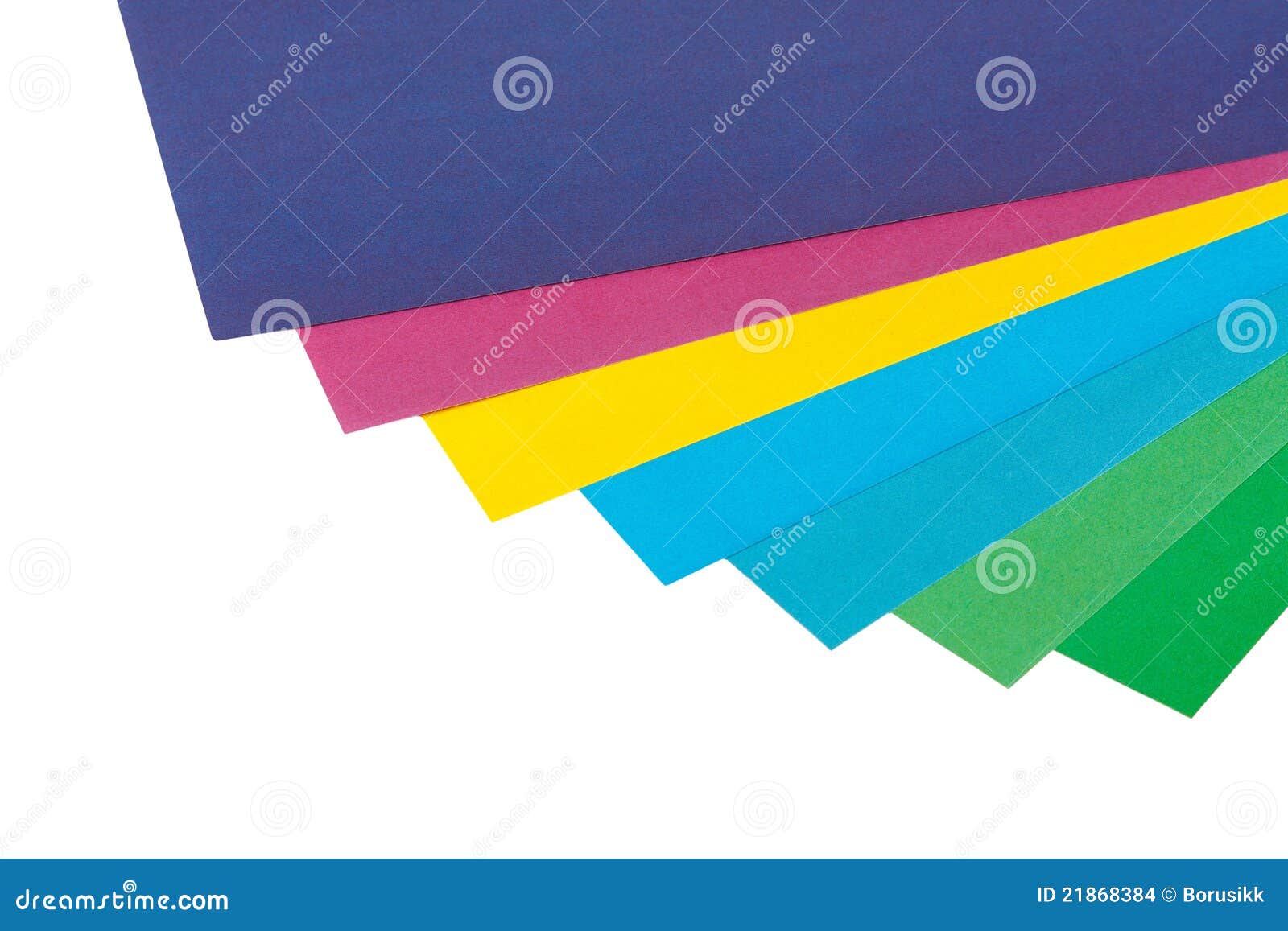 Pages of colored paper stock photo. Image of colorful 21868384