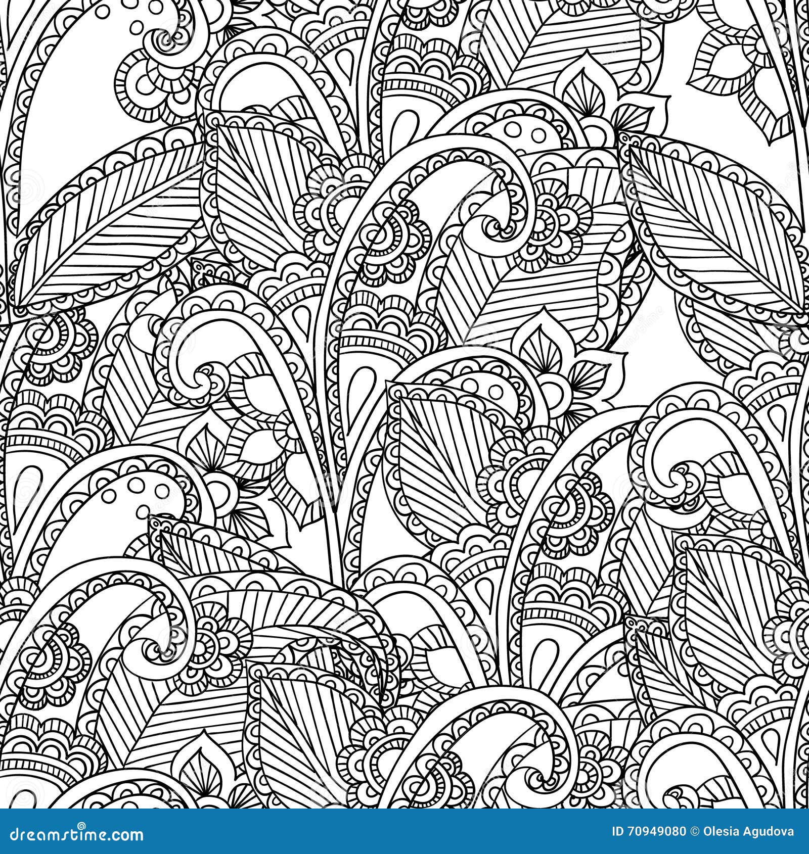 Pages Pour Livre De Coloriage Adulte L Ornamental Ethnique Artistique Tiré Par La Main A Modelé