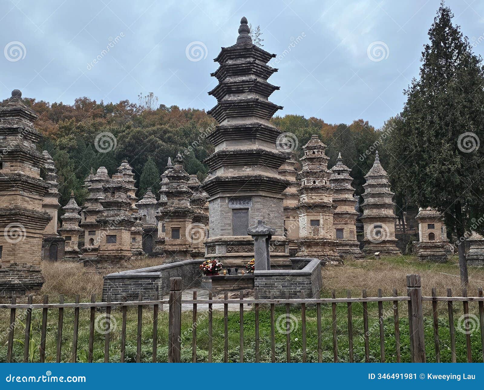 pagoda forest at shaolin temple, dengfeng, china