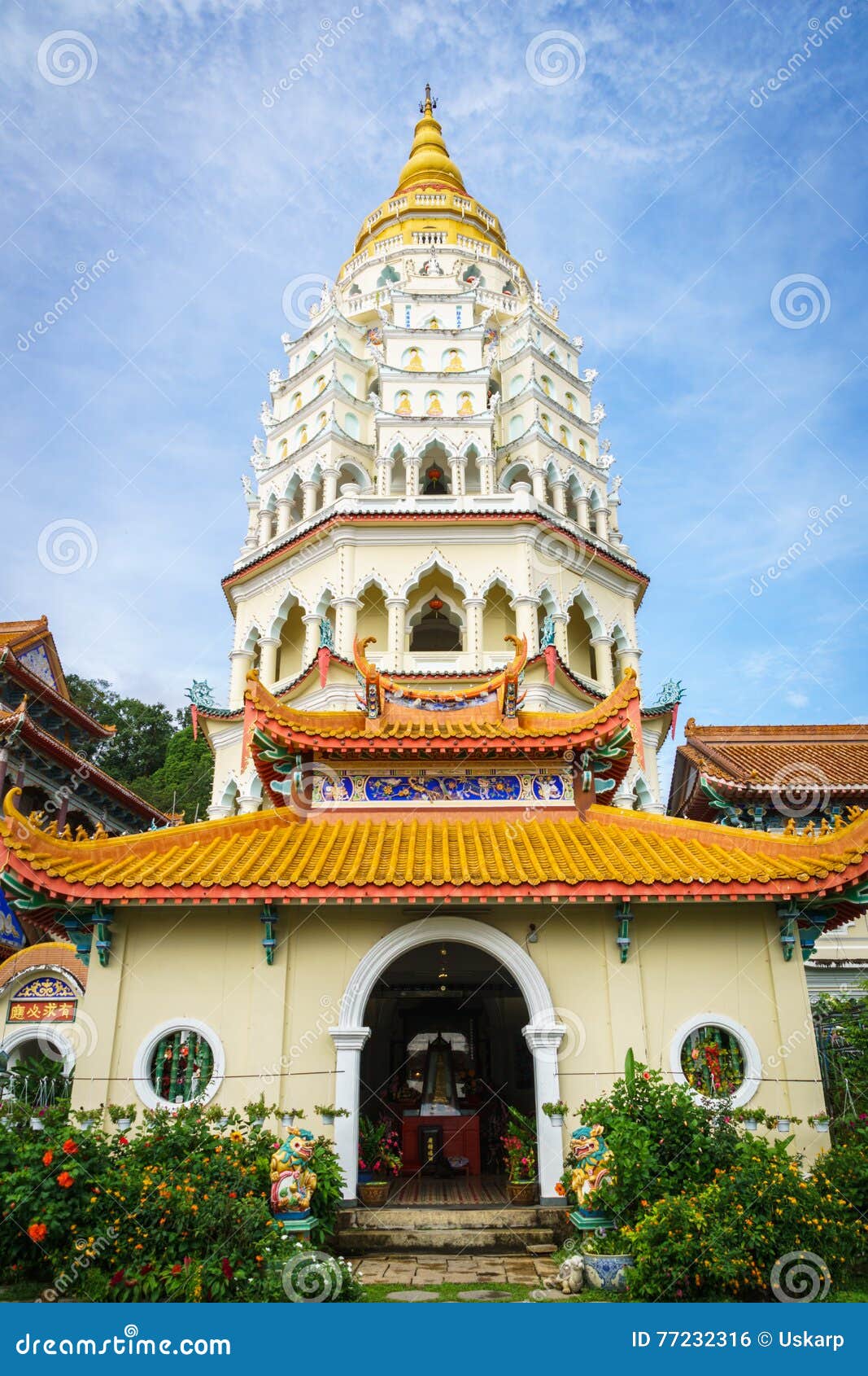 Pagoda at Kek Lok Si Temple, Penang, Malaysia Stock Photo - Image of