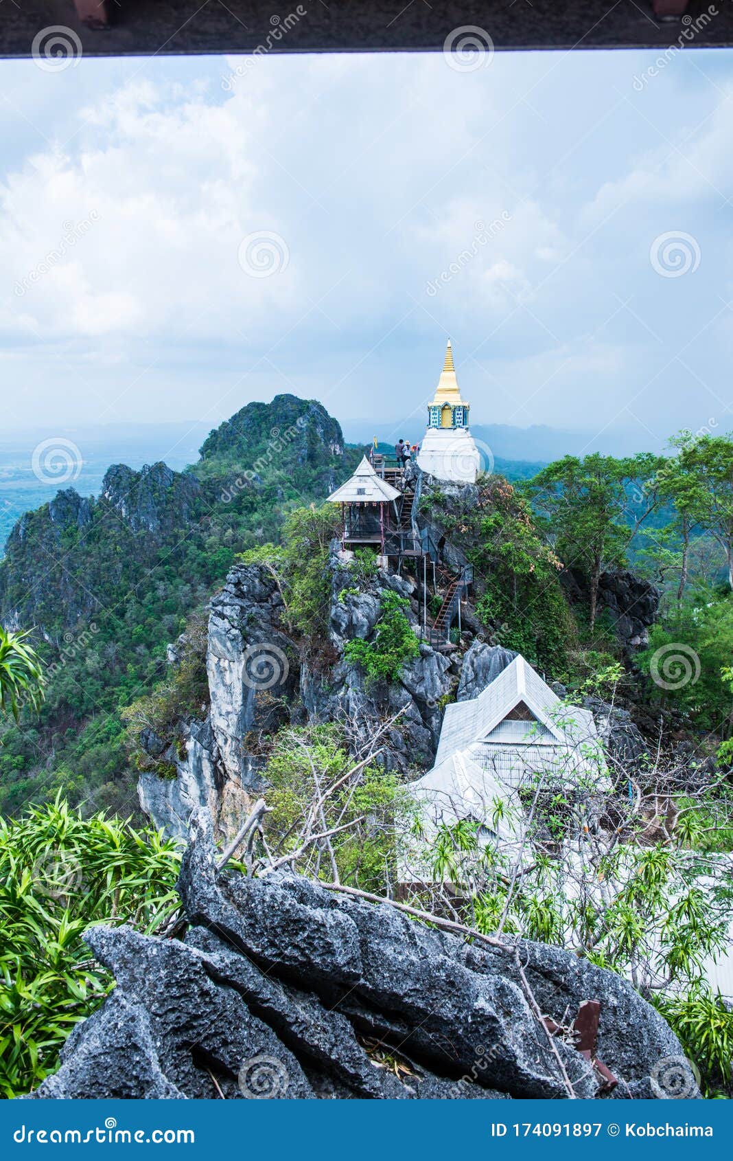 pagoda on mountain at chalermprakiat prachomklao rachanusorn temple