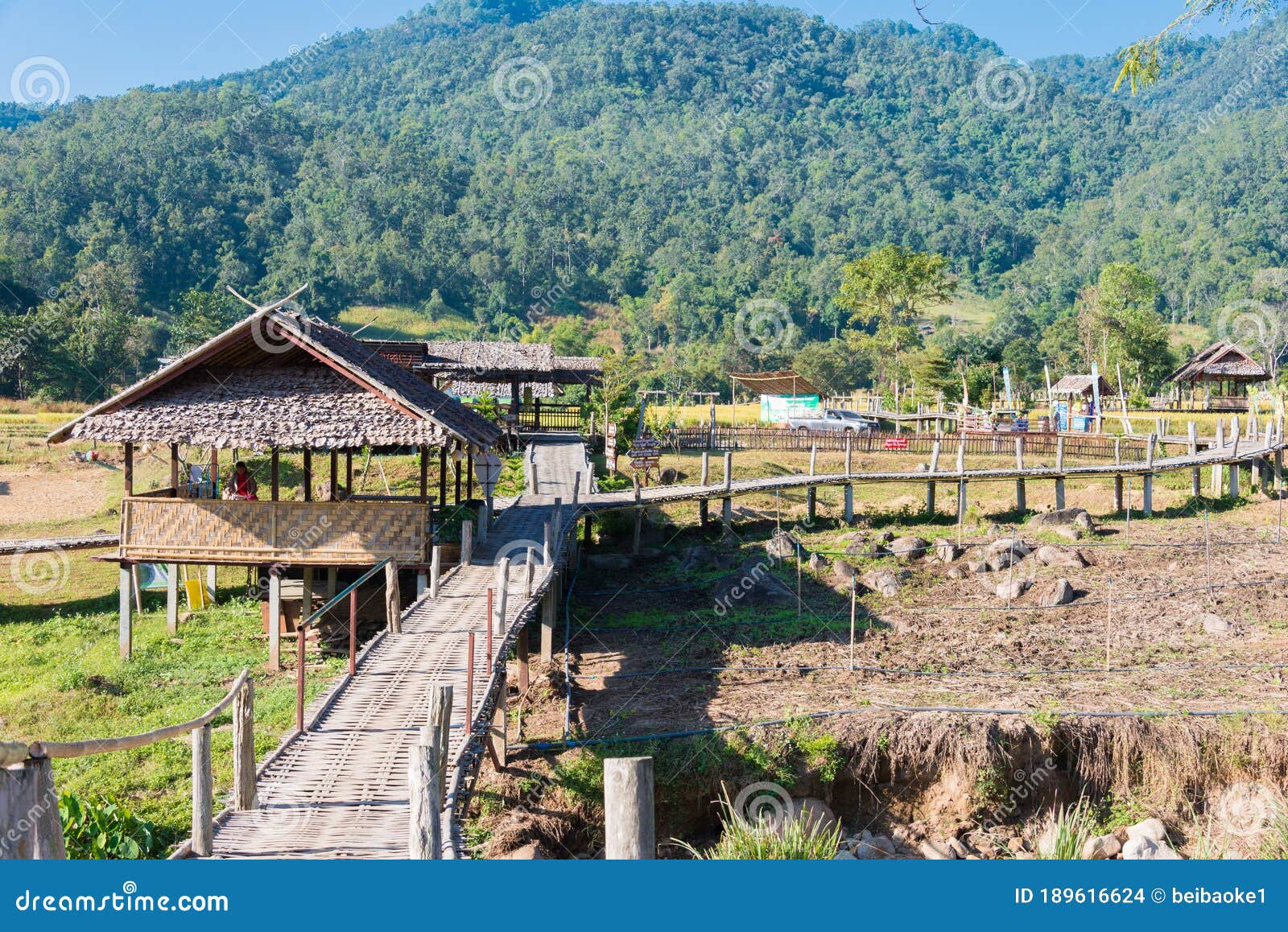 pai bamboo bridge boon ko ku so in pai, mae hong son province, thailand