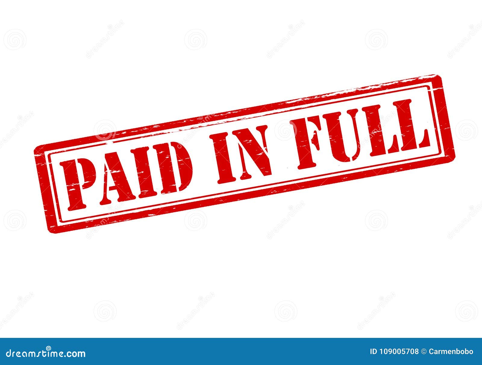 Paid in full stock illustration. Illustration of grungy - 109005708