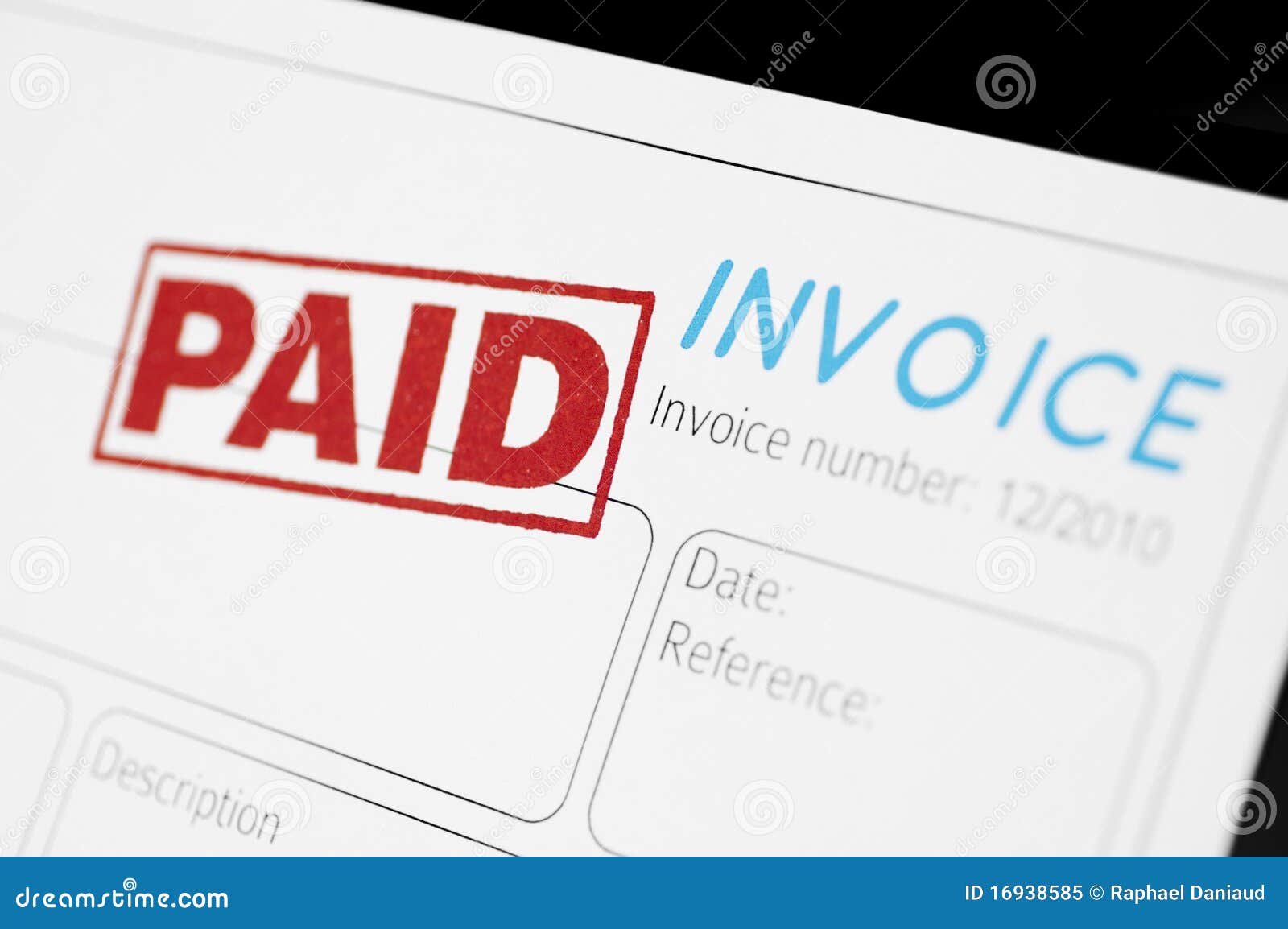 paid invoice