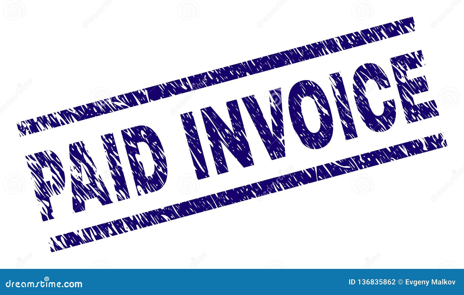 Grunge Textured PAID INVOICE Stamp Seal Stock Vector - Illustration of