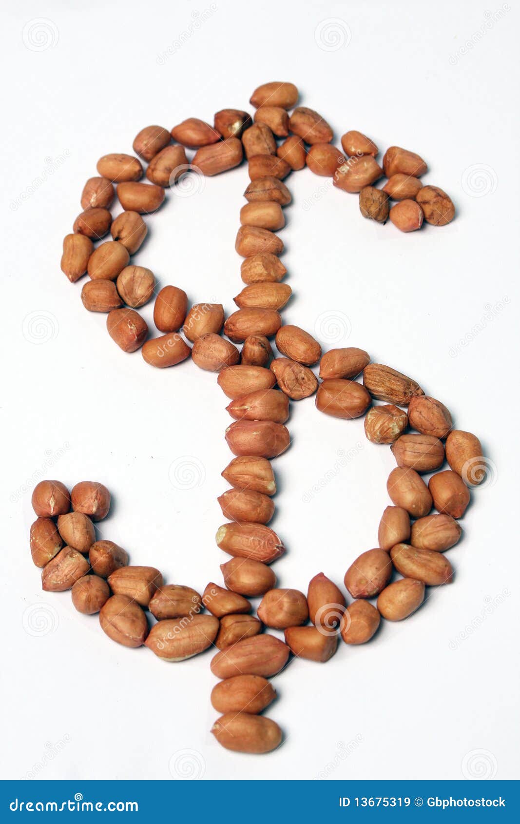 Paid Peanuts instead of Dollars Stock Image Image of peanut, working