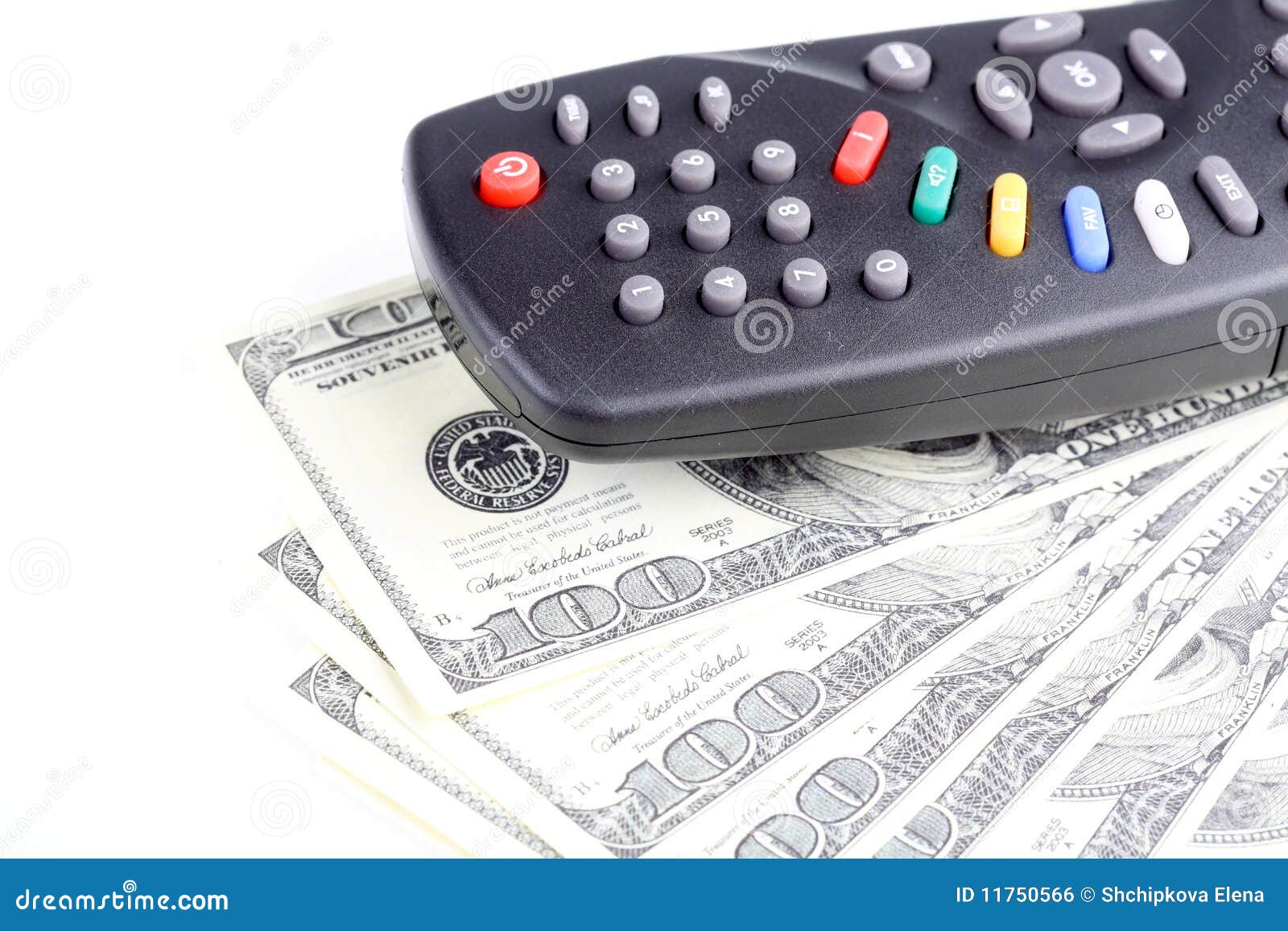 Paid TV. stock photo. Image of buttons, equipment, money 11750566
