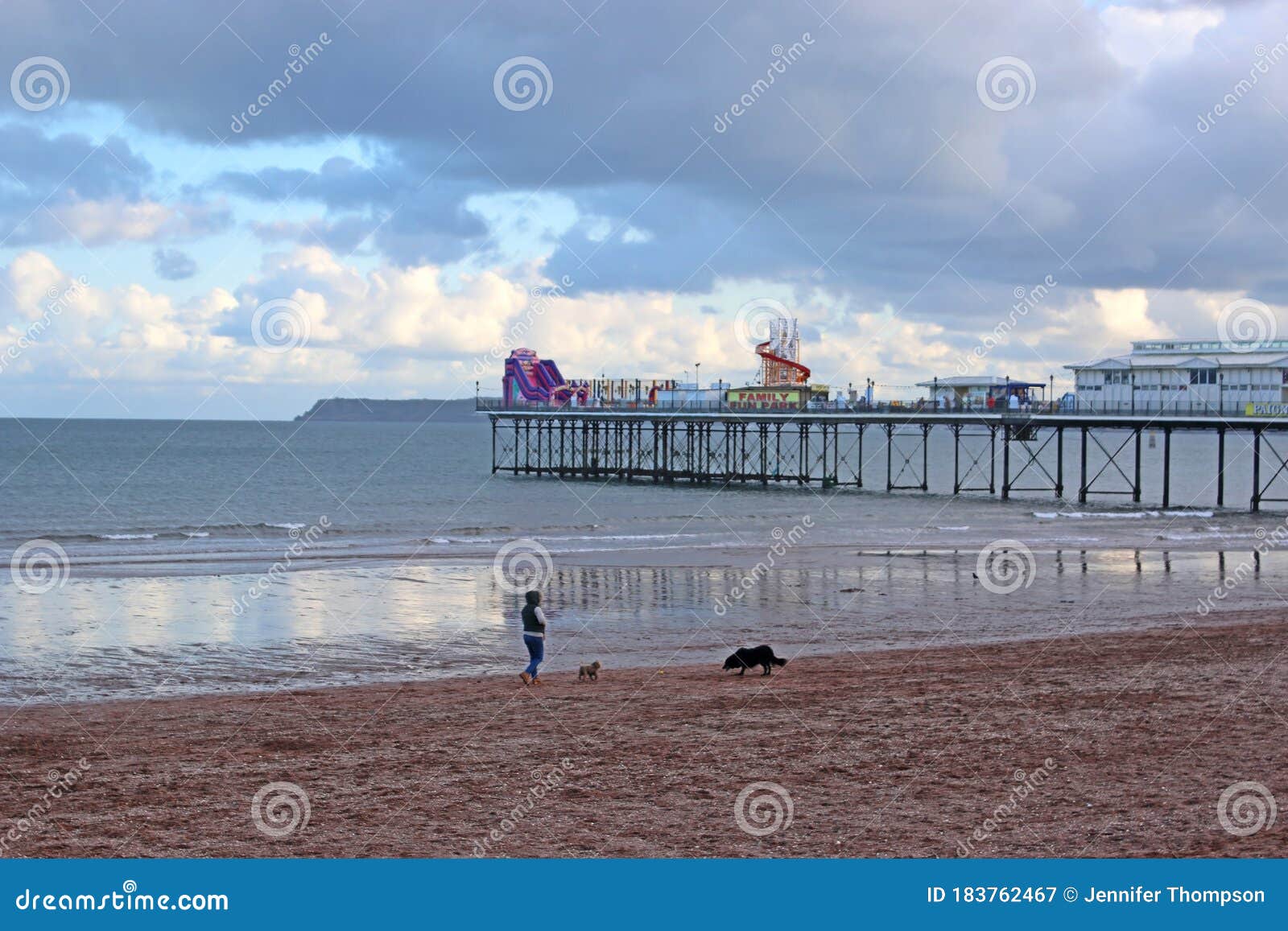 Paignton Pier and Beach, Torbay Editorial Photography Image of coast