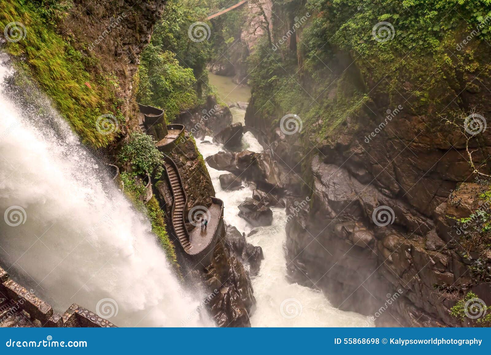 pailon del diablo, devils cauldron waterfall