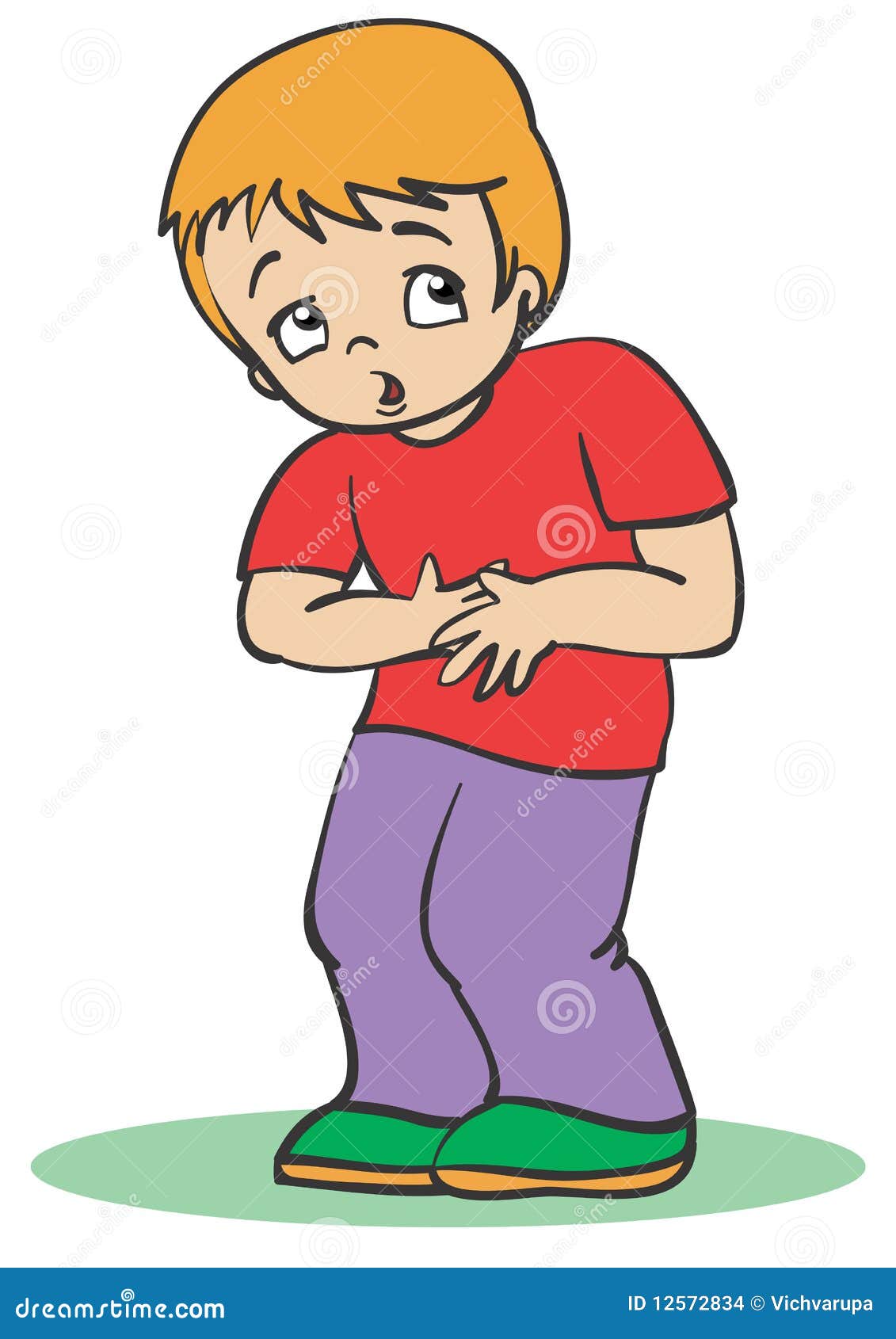Upset Baby Stomach Clipart