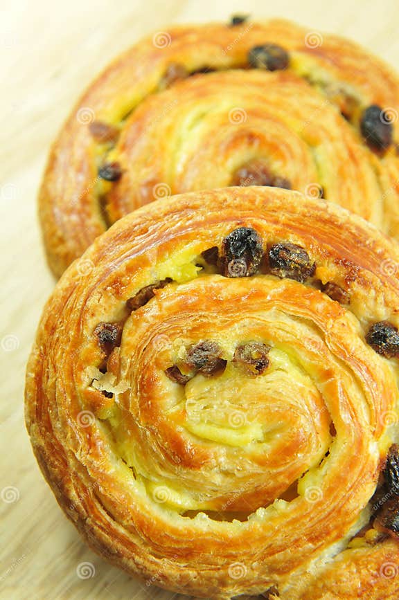 Pain aux raisins stock image. Image of background, roll 17844207