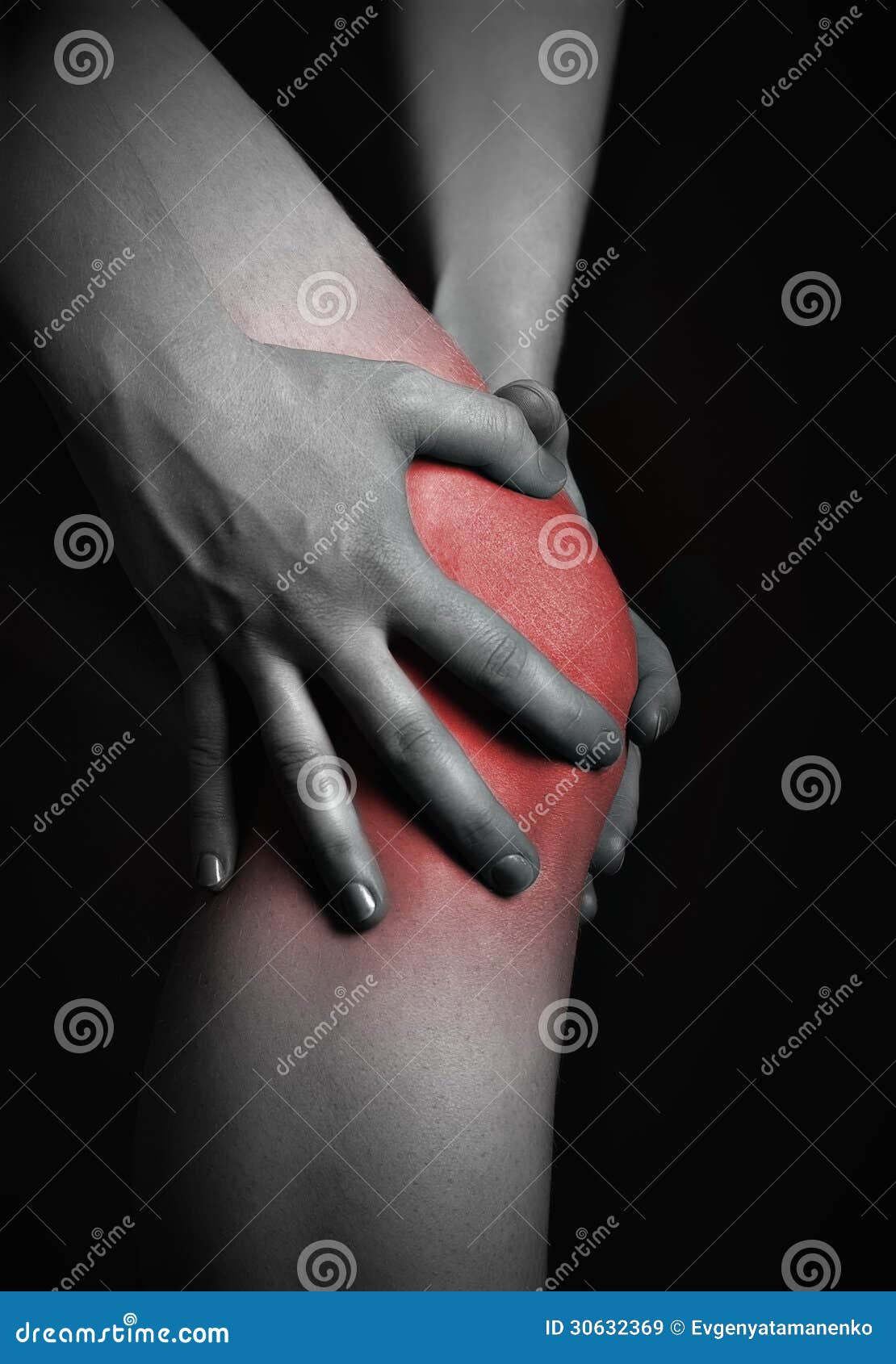 Patient Applying Electrical Stimulation Therapy on Knee Joint. T Stock  Image - Image of pain, equipment: 124785799