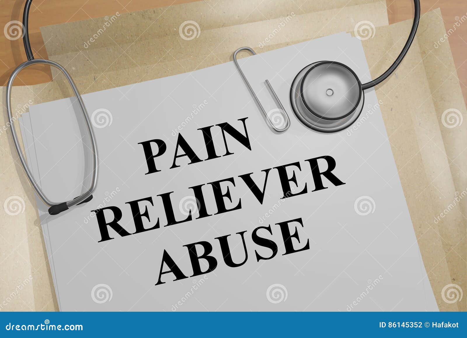 Pain Reliever Abuse Medical Concept Stock Illustration Illustration