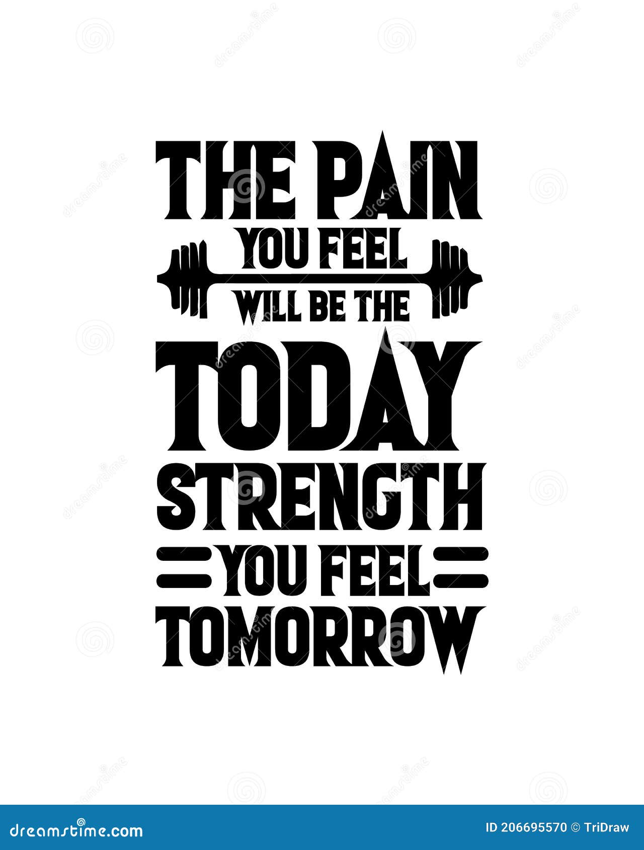 Premium Vector  Sore today strong tomorrow typography lettering