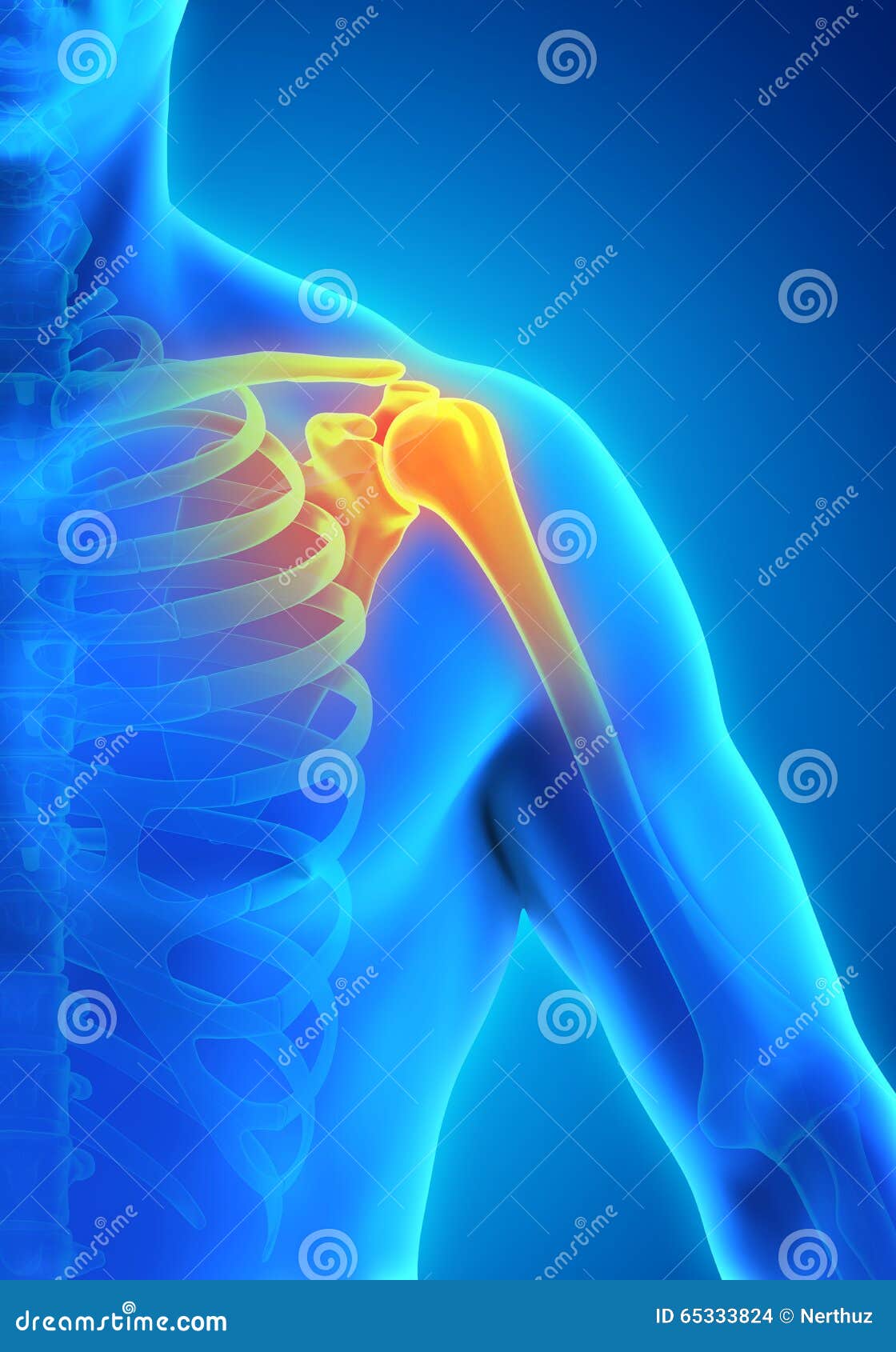 Painful Shoulder Illustration Stock Illustration Illustration of