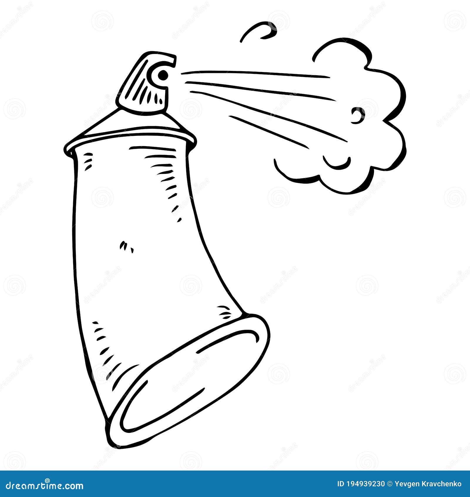 Paint Balloon with Paint. Spray. Vector Illustration Stock Vector