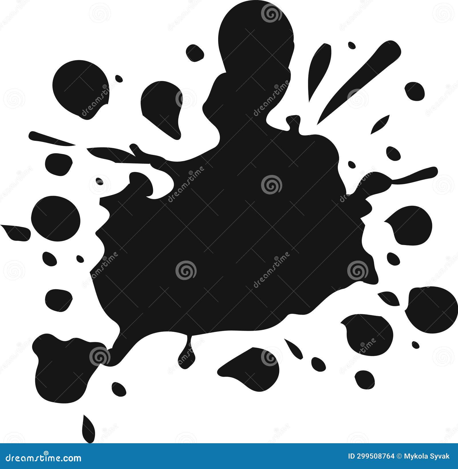 Paint Blot Spot stock illustration. Illustration of shape 299508764