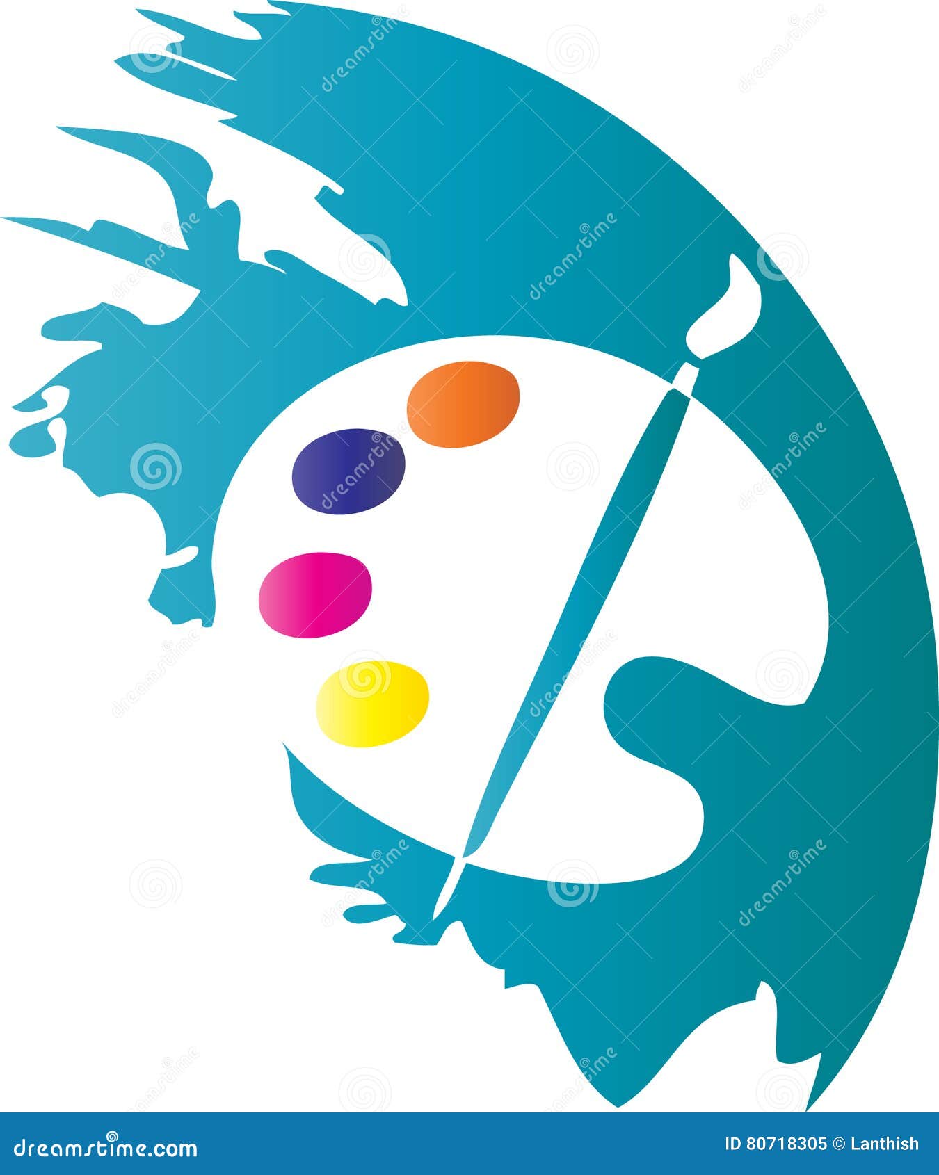 Paint board stock vector. Illustration of disign, entertainment 80718305