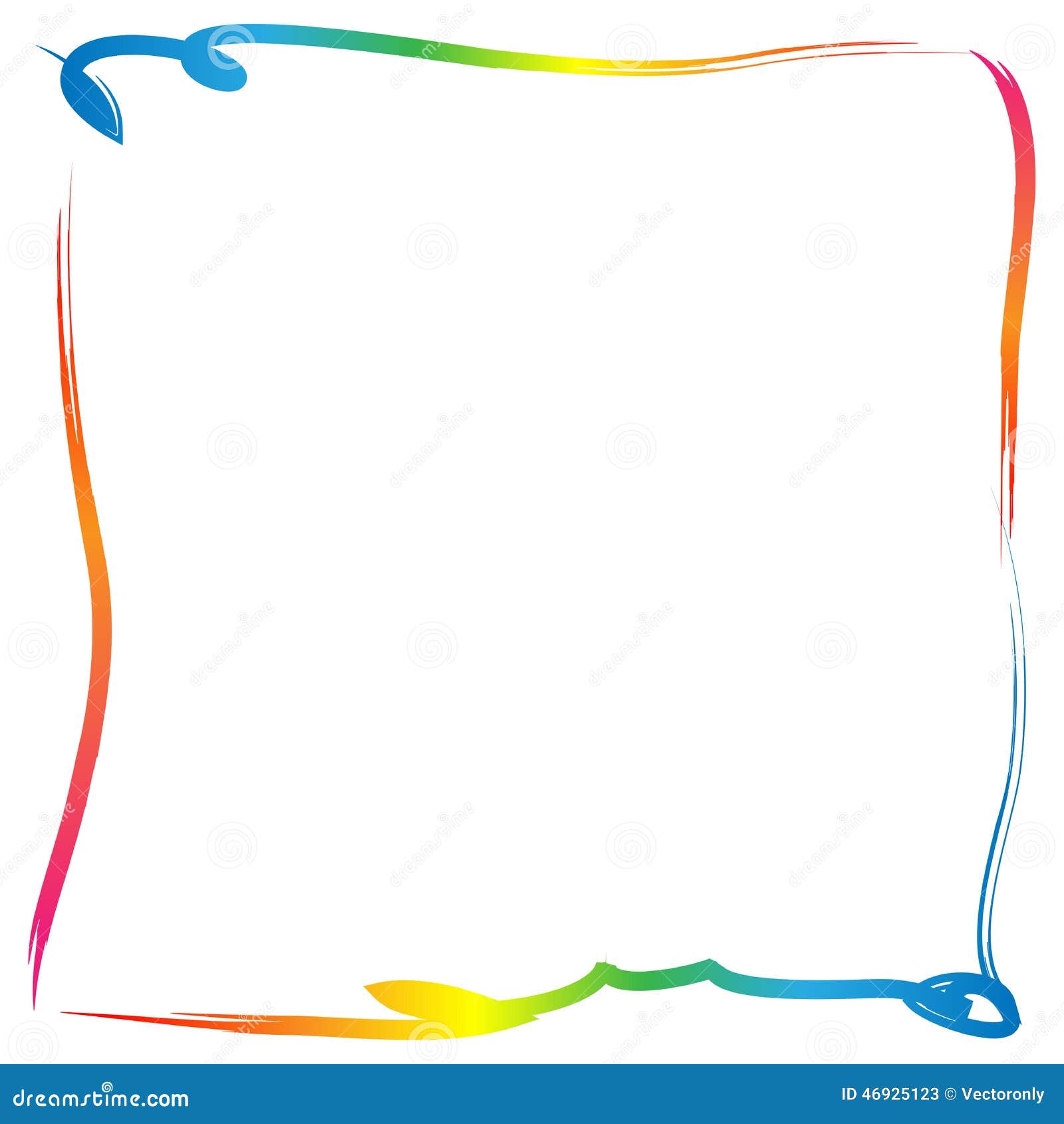 Paint border frame stock vector. Illustration of liquid - 46925123