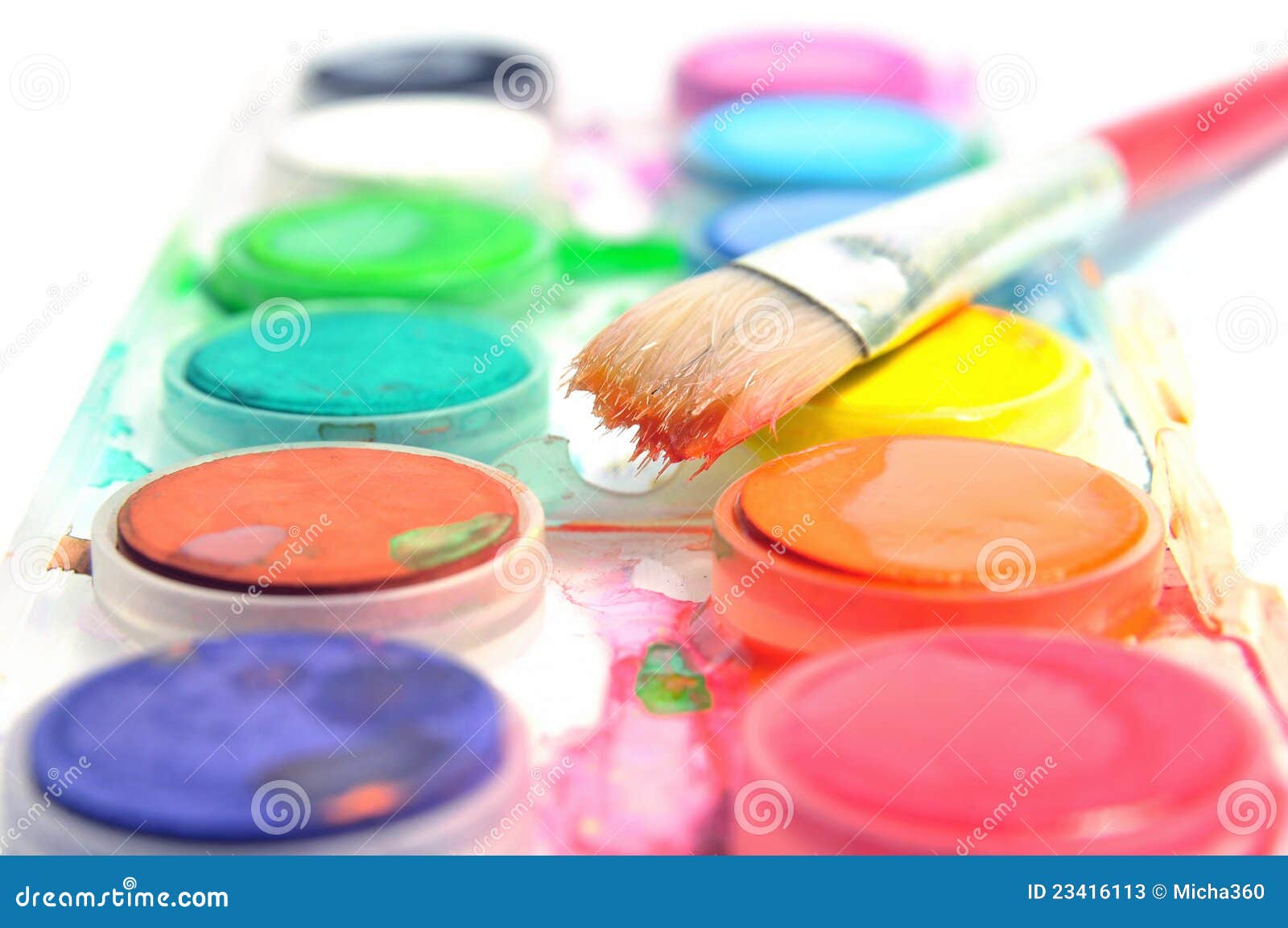 Paint Box stock image. Image of colourful, artistic, crafts 23416113