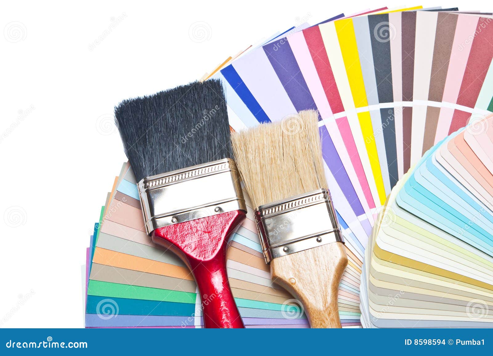Paint Brush and Color Guide Stock Photo Image of pattern, designer