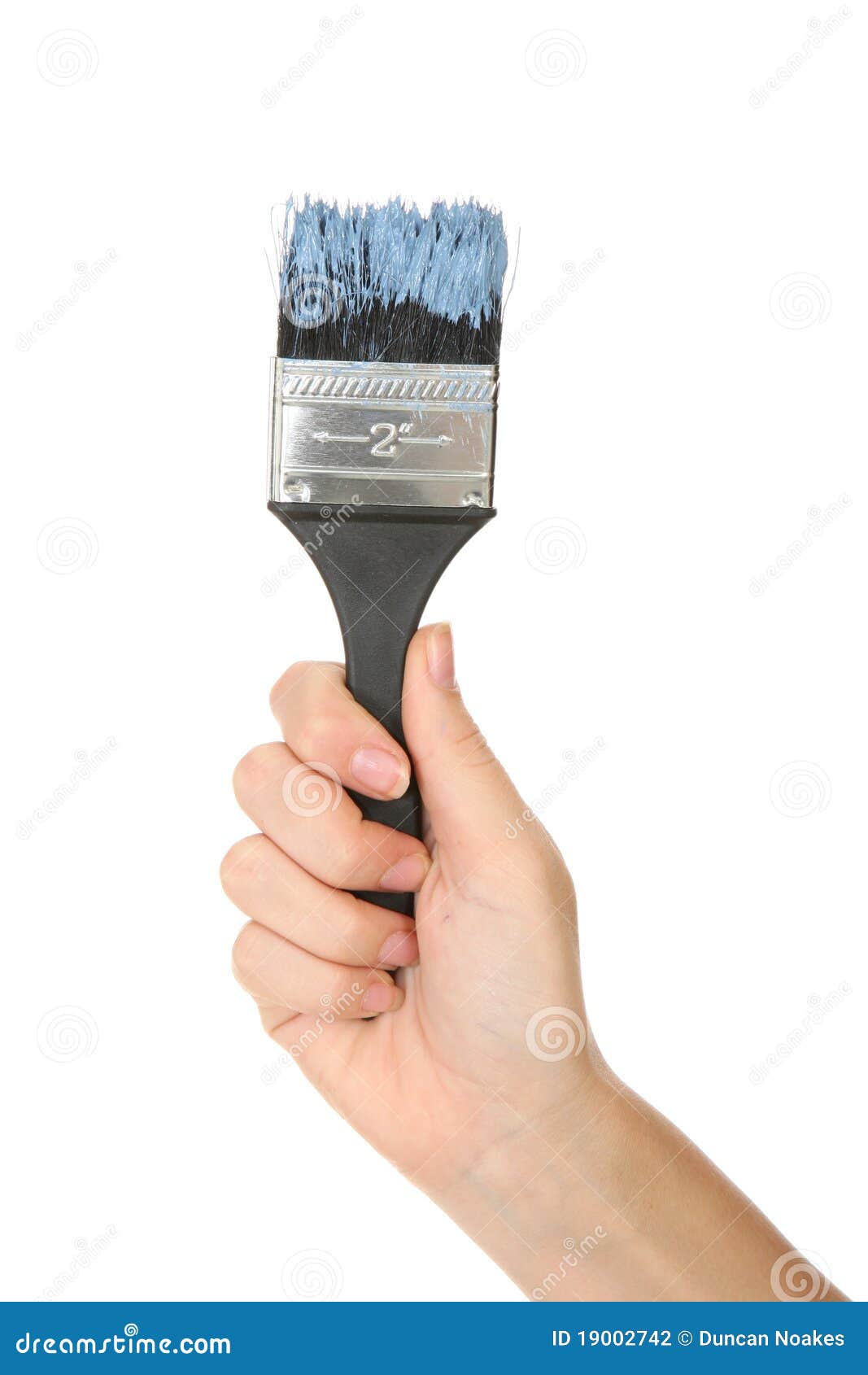 Paint Brush & Hand stock photo. Image of pastel, brush 19002742