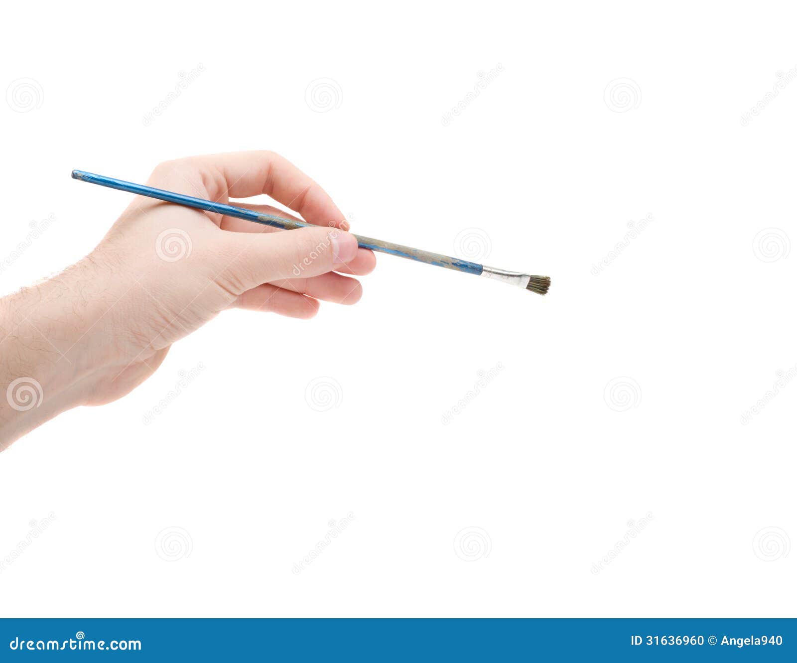 Paint Brush in Hand of Artist Stock Photo Image of creative