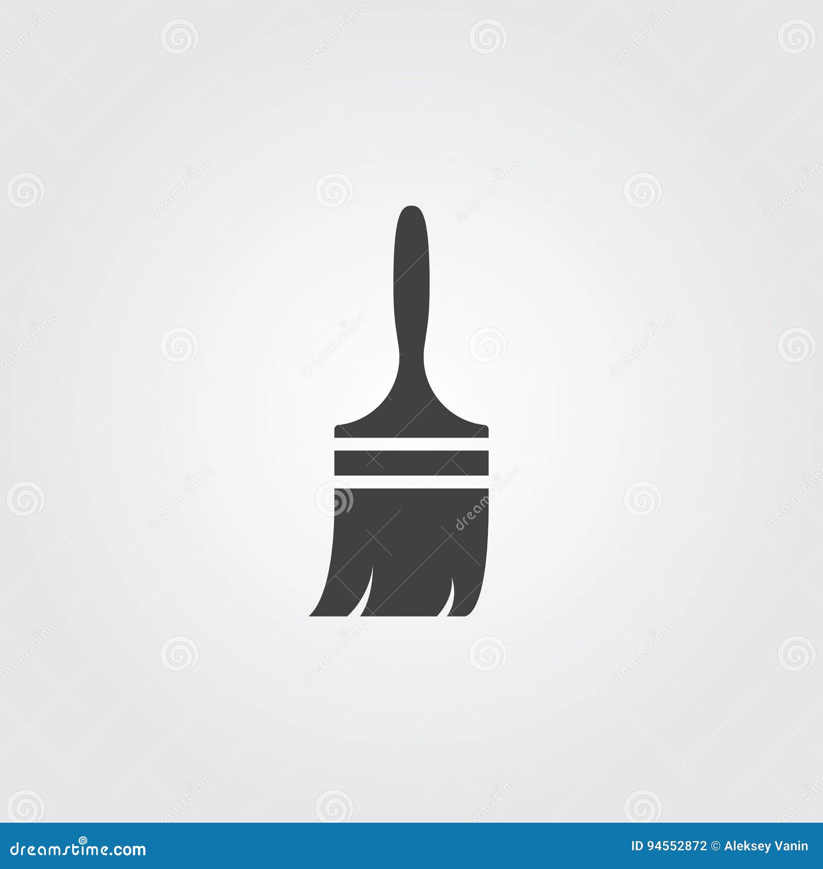 Paint Brush Icon Vector, Solid Logo Illustration, Pictogram Isolated on