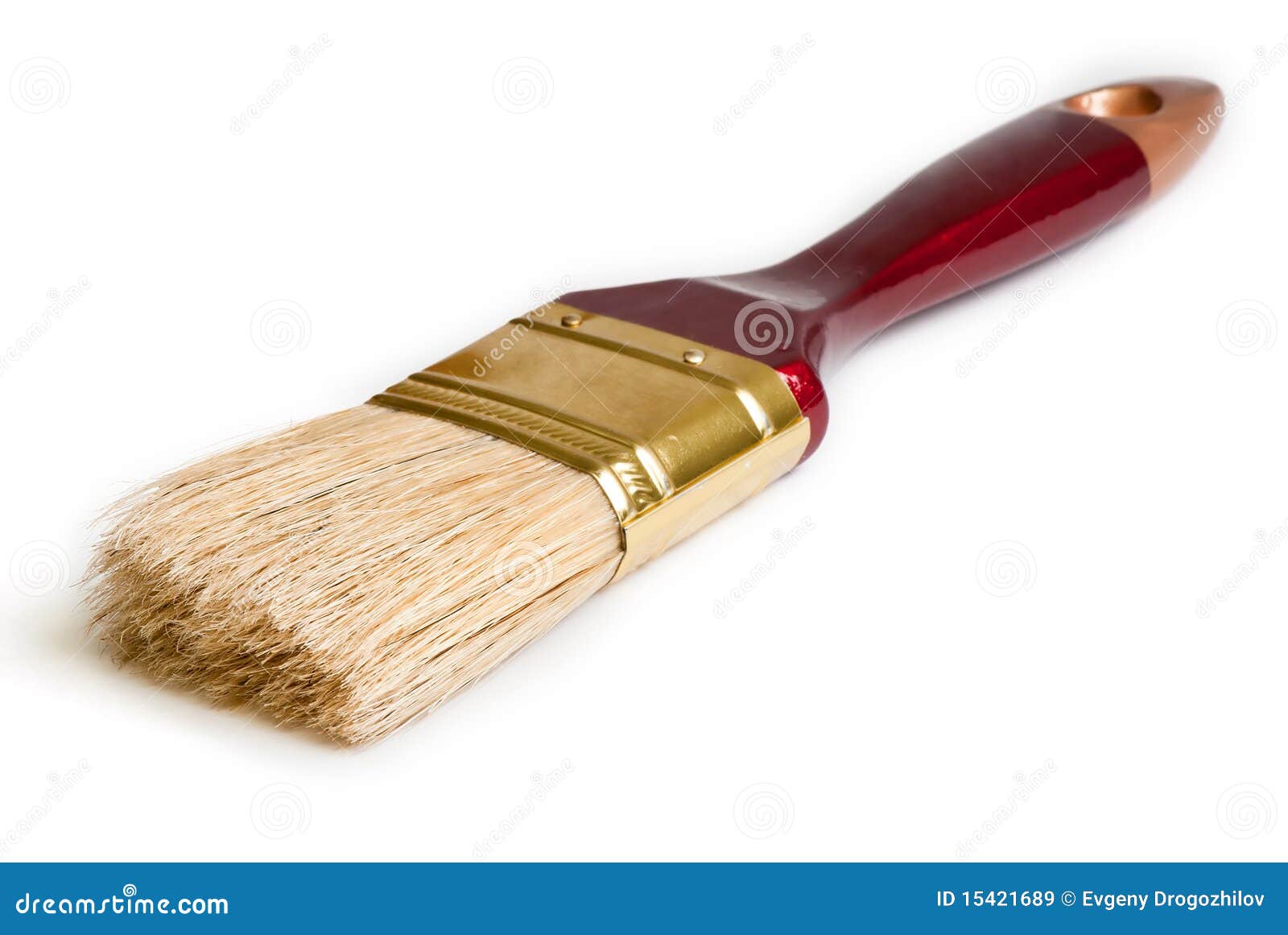 Paint Brush Isolated on the White Background Stock Image Image of