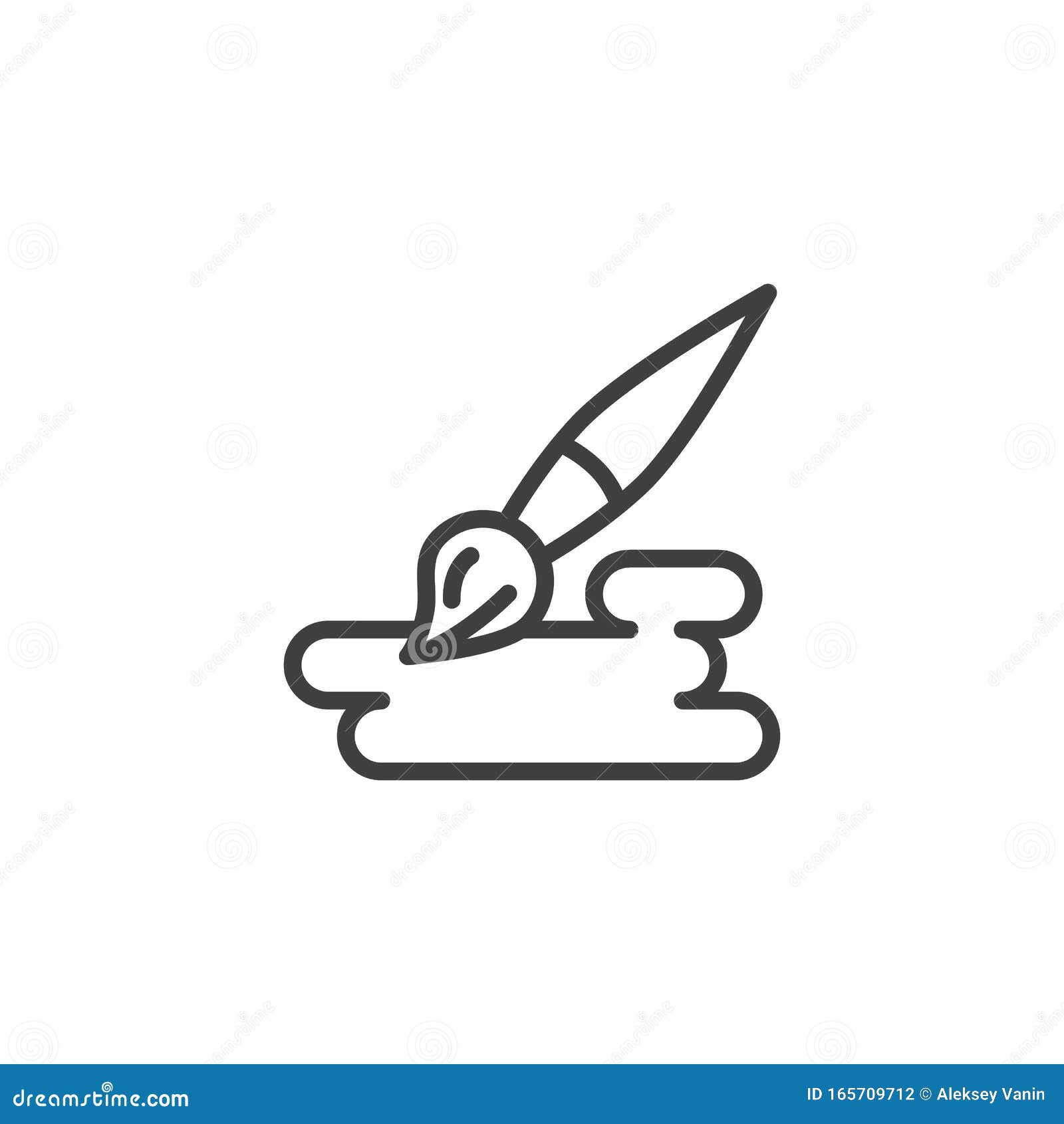 paintbrush outline paintbrush outline