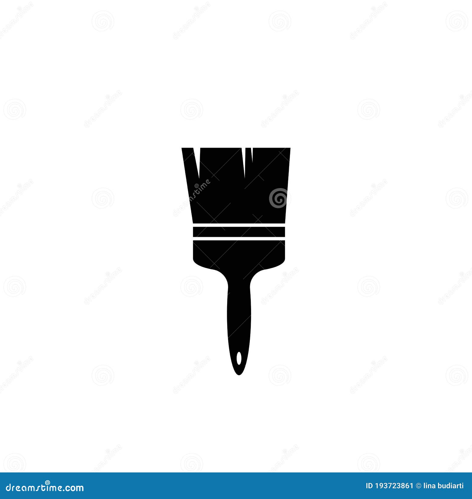Paint brush logo stock vector. Illustration of renovation 193723861