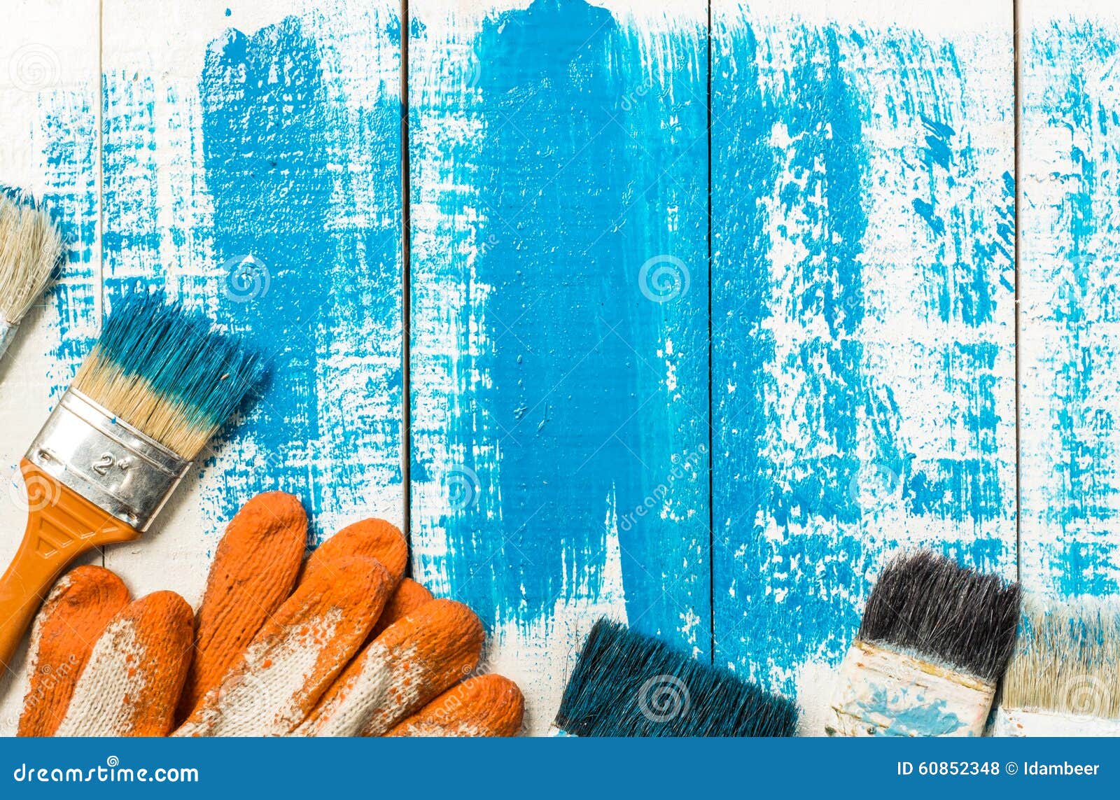 Paint brush stock photo. Image of painting, wood, white 60852348