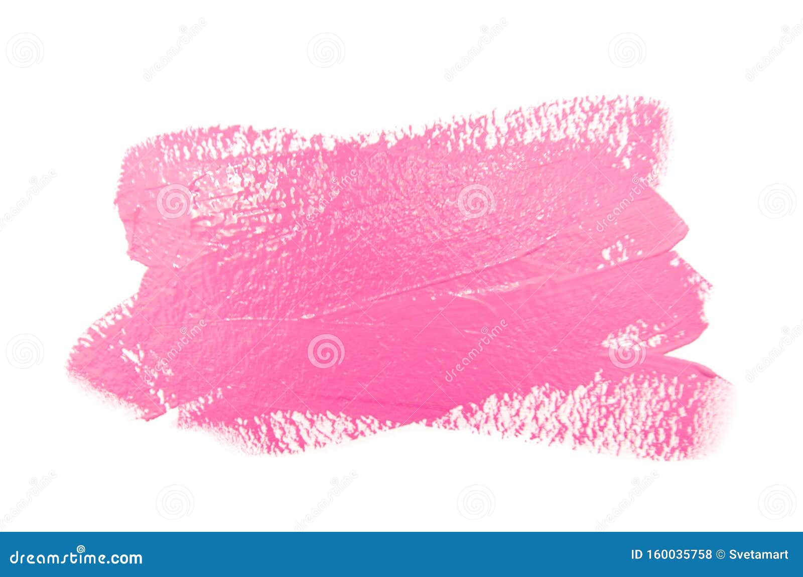 Paint Brush Stroke Texture Pink Watercolor Isolated Stock Photo - Image ...