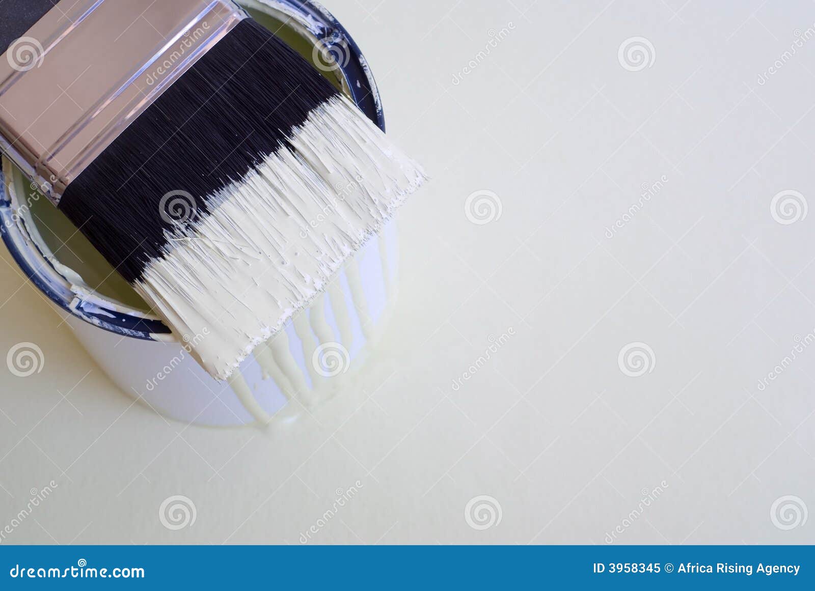 Paint brush and tin stock image. Image of container, paint 3958345