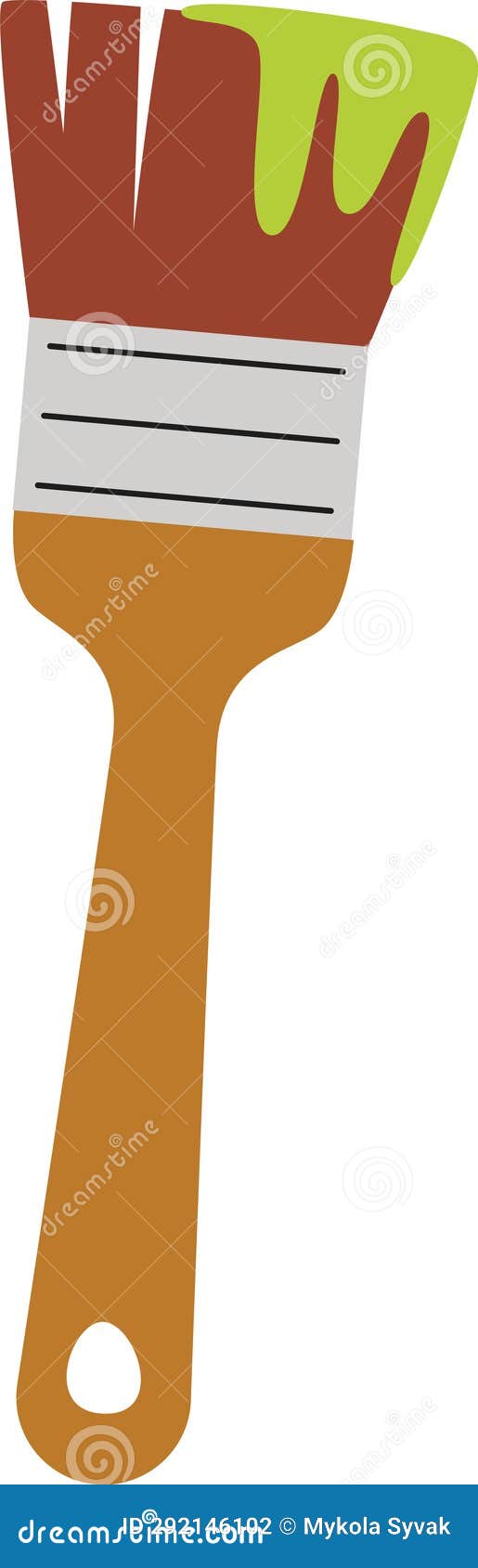 Paint Brush Tool stock illustration. Illustration of background 292146102