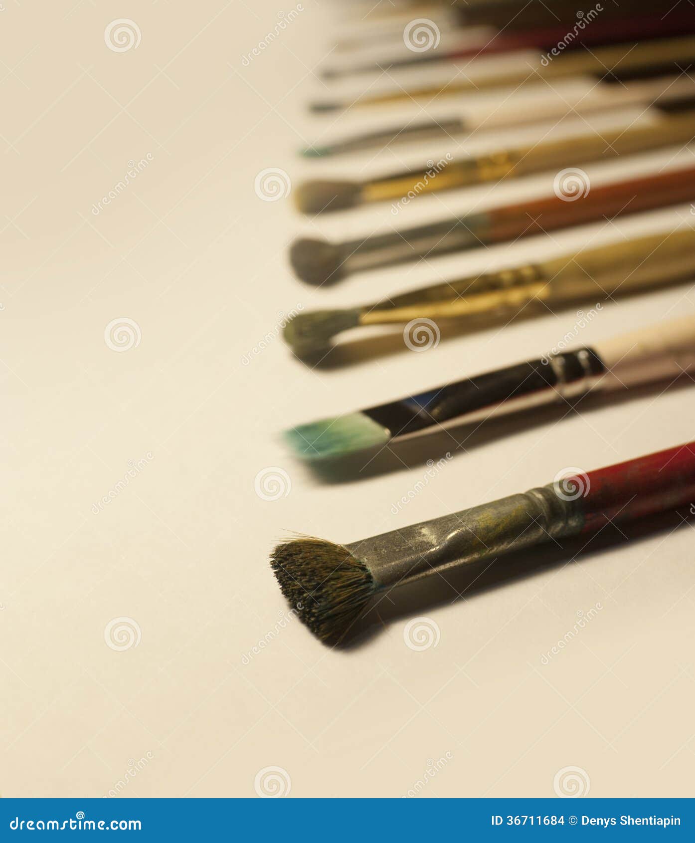 Paint brushes stock photo. Image of artistic, brushes 36711684