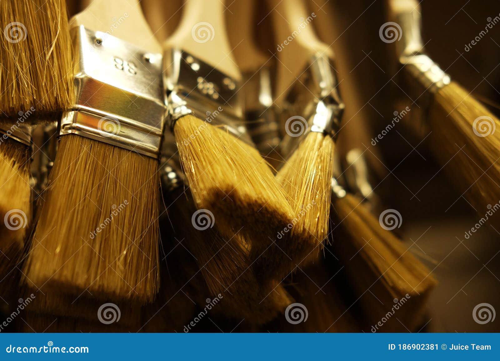 Paint Brushes for Repair in the Store Stock Image Image of space