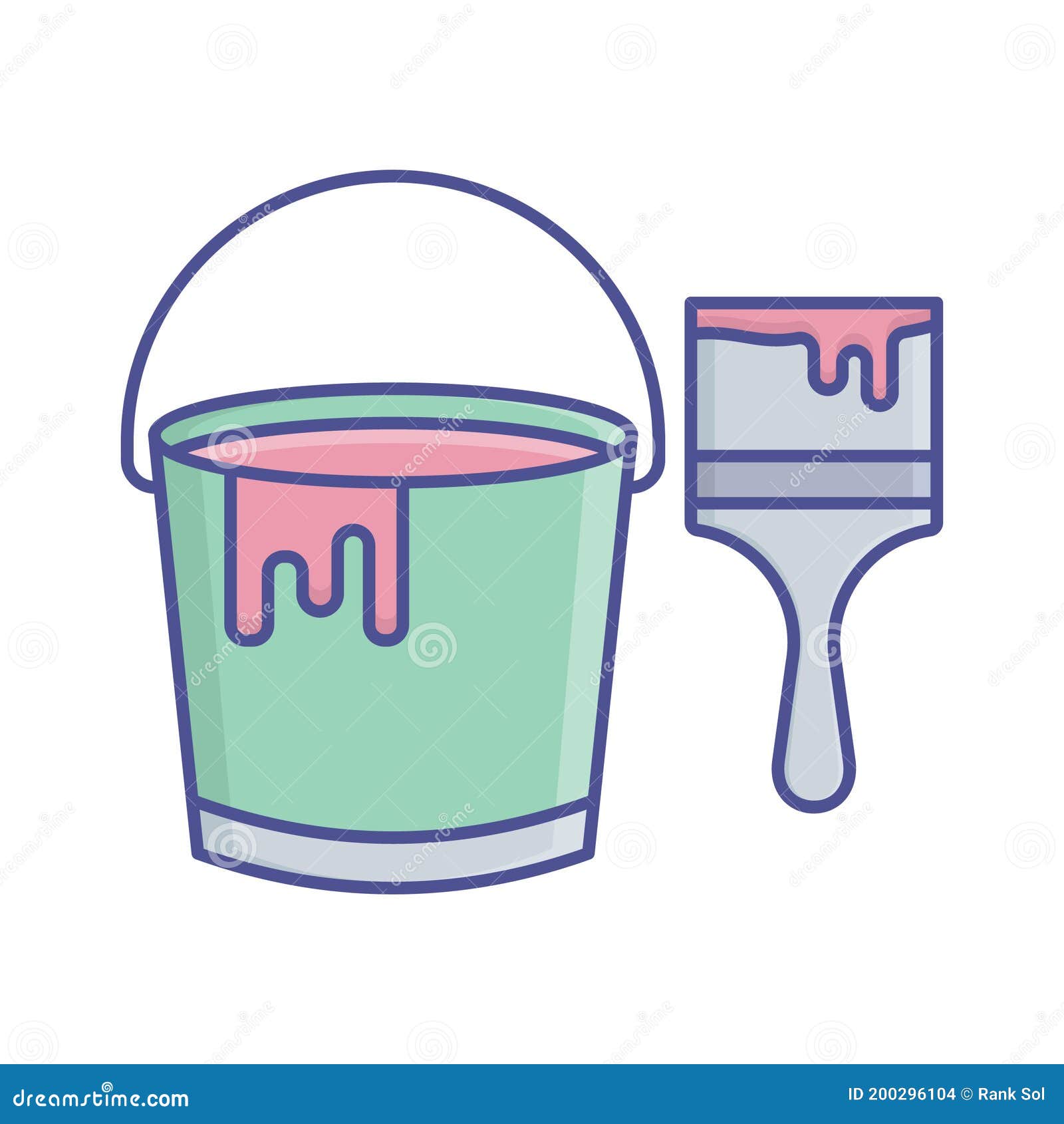 paint bucket  icon which can easily modify or edit