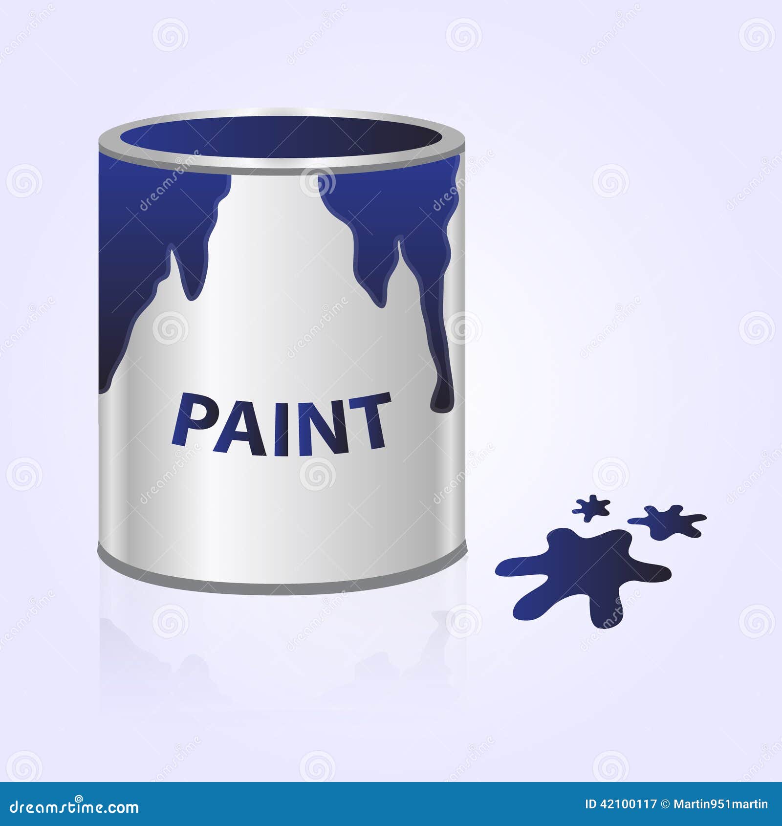 Paint can blue eps10 stock vector. Illustration of shiny 42100117