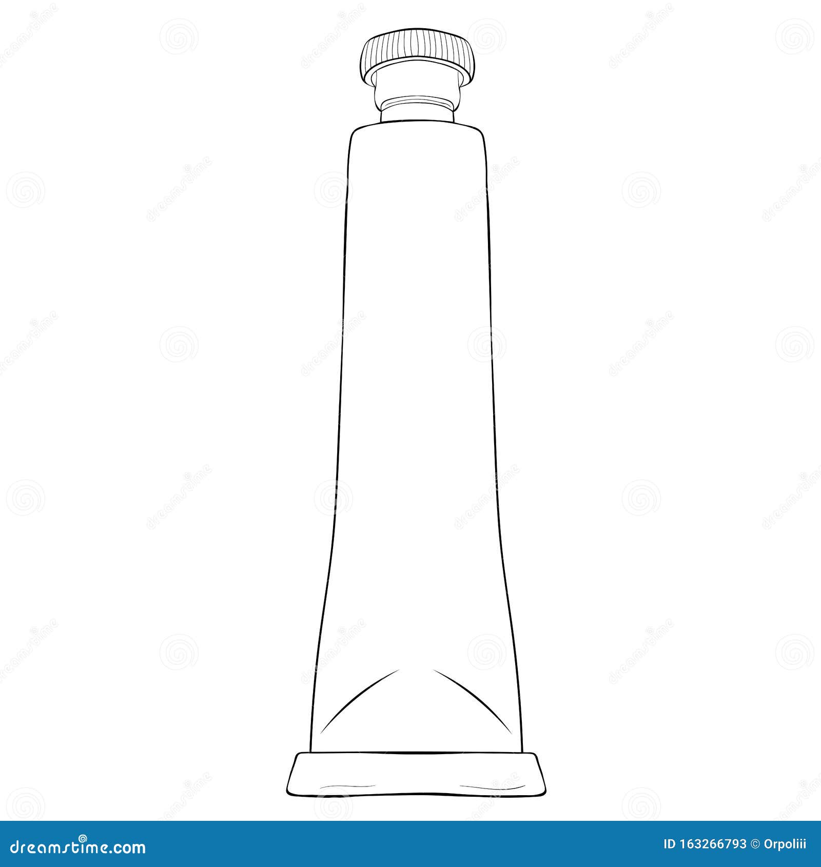 Paint in a Drawing Tube Paints. Vector Illustration Stock Vector