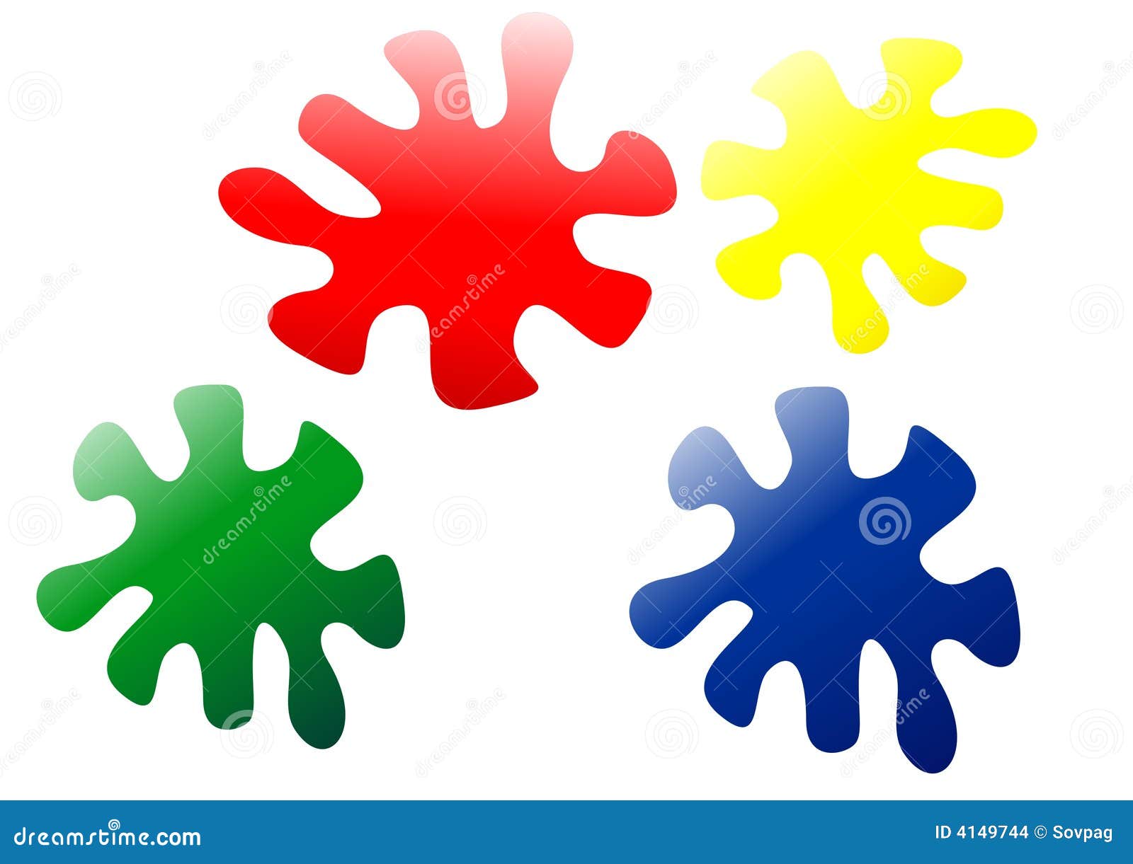 Paint drops stock illustration. Illustration of paint 4149744