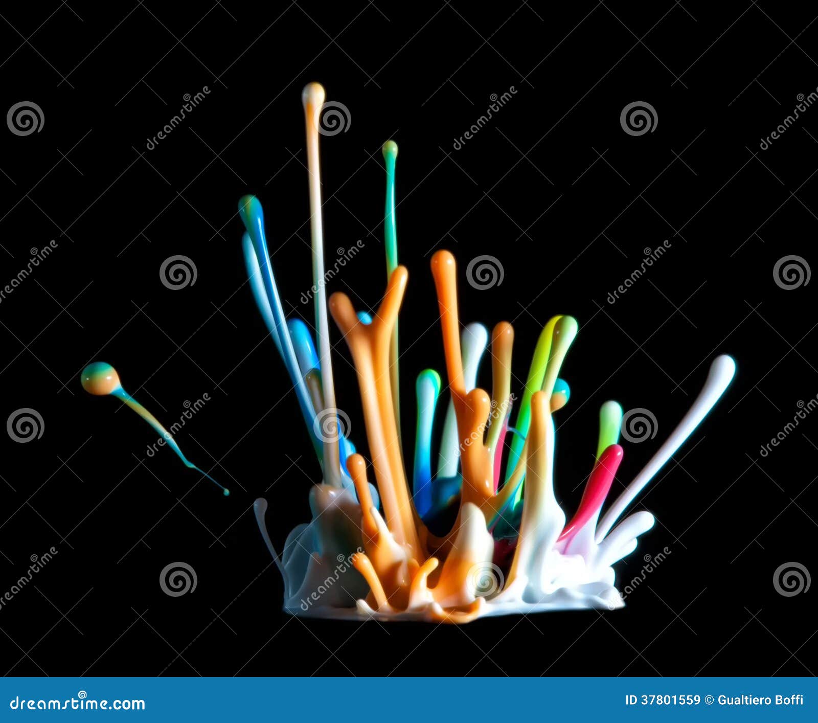 Paint explosion stock image. Image of color, liquid, macro 37801559