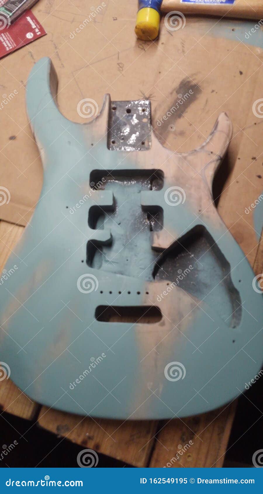 Paint stock image. Image of repaint, hoby, guitar, rebuild 162549195