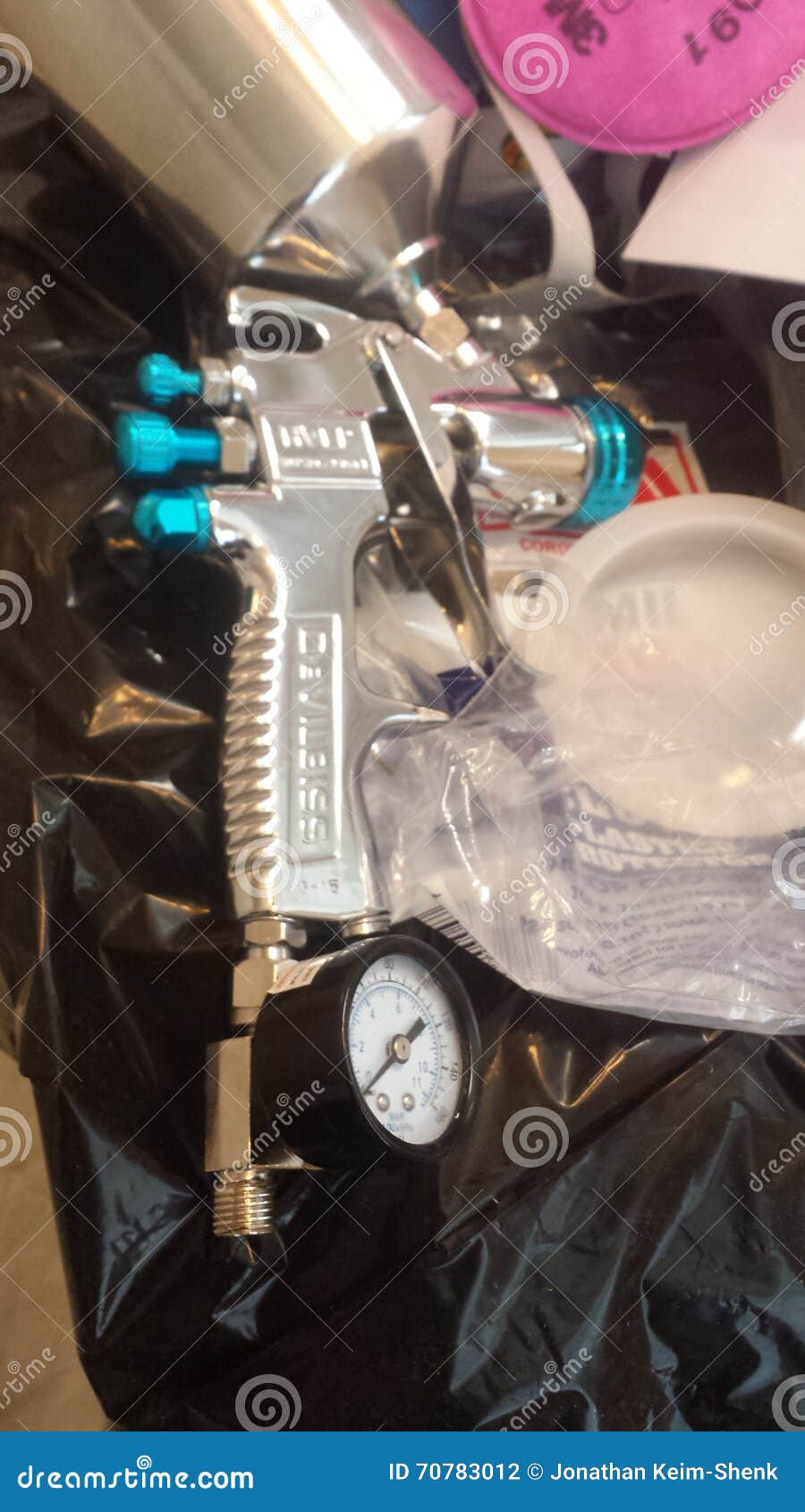 Paint Gun stock photo. Image of spray, compressor, paint 70783012