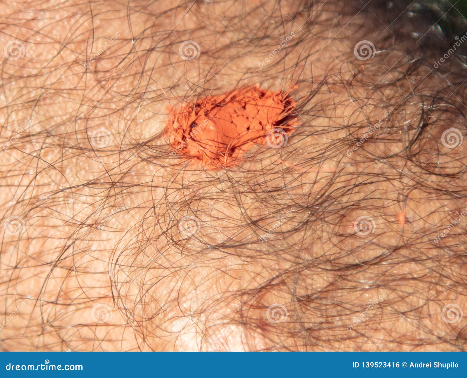 The Paint on the Hair of a Man Stock Photo Image of background, chest