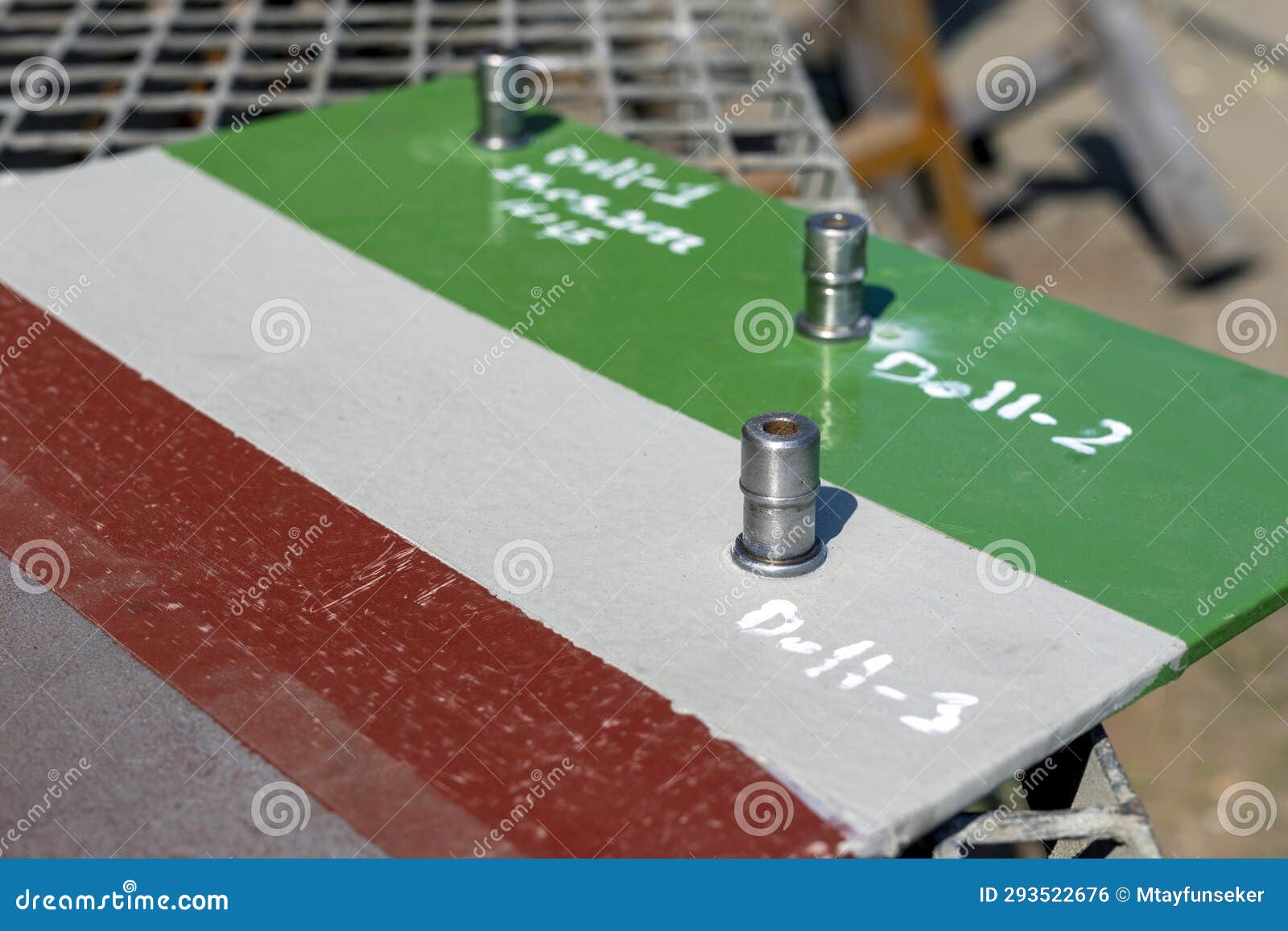 Paint Inspector is Testing Pulloff Adhesion (dolly) Test for Coating