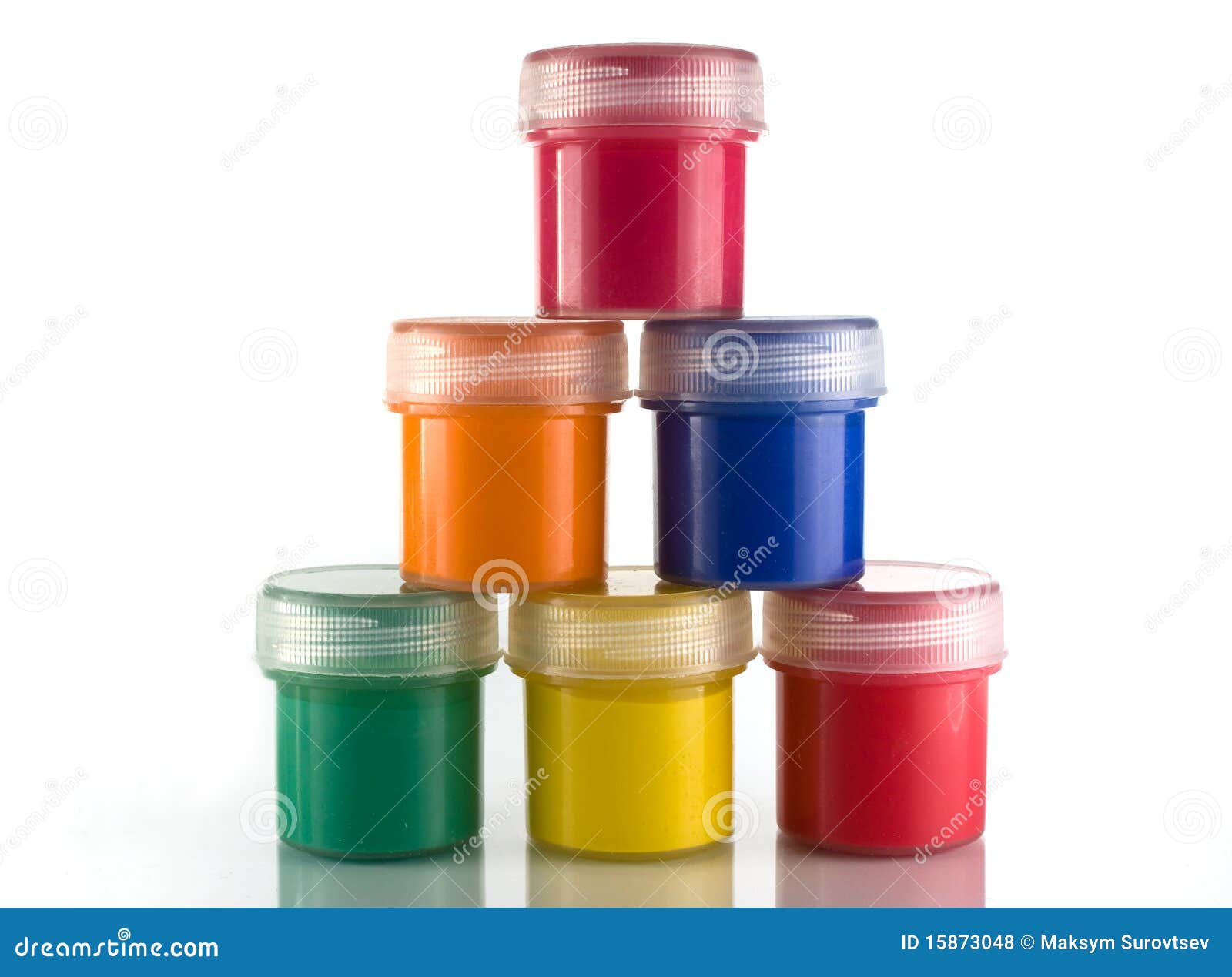 Paint in jars stock photo. Image of lights, spectrum 15873048
